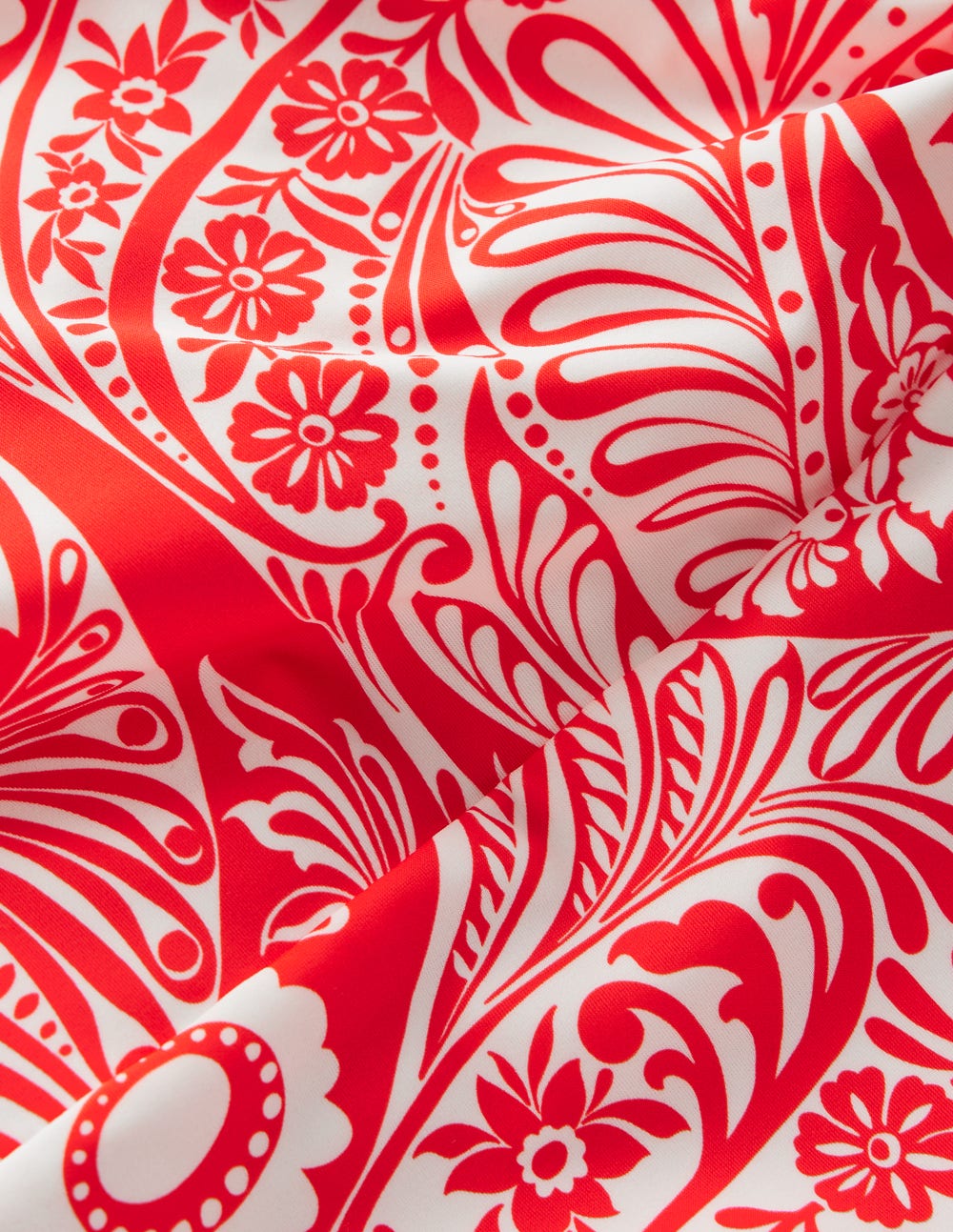 Tilos Tie Side Swimsuit-Poppy Red. Enchanted Paisley - Image 6