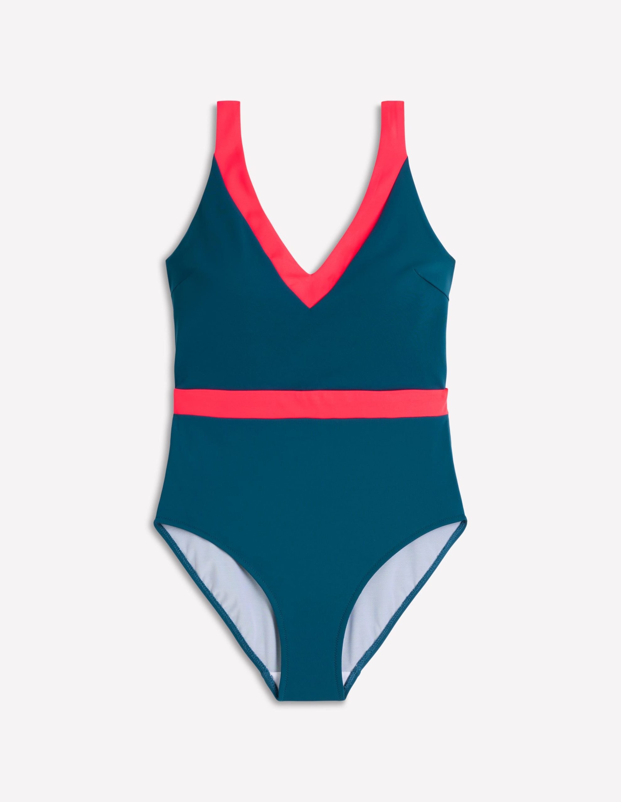 Campania Cross-back Swimsuit-Oceanside. Fiery Coral - Image 5