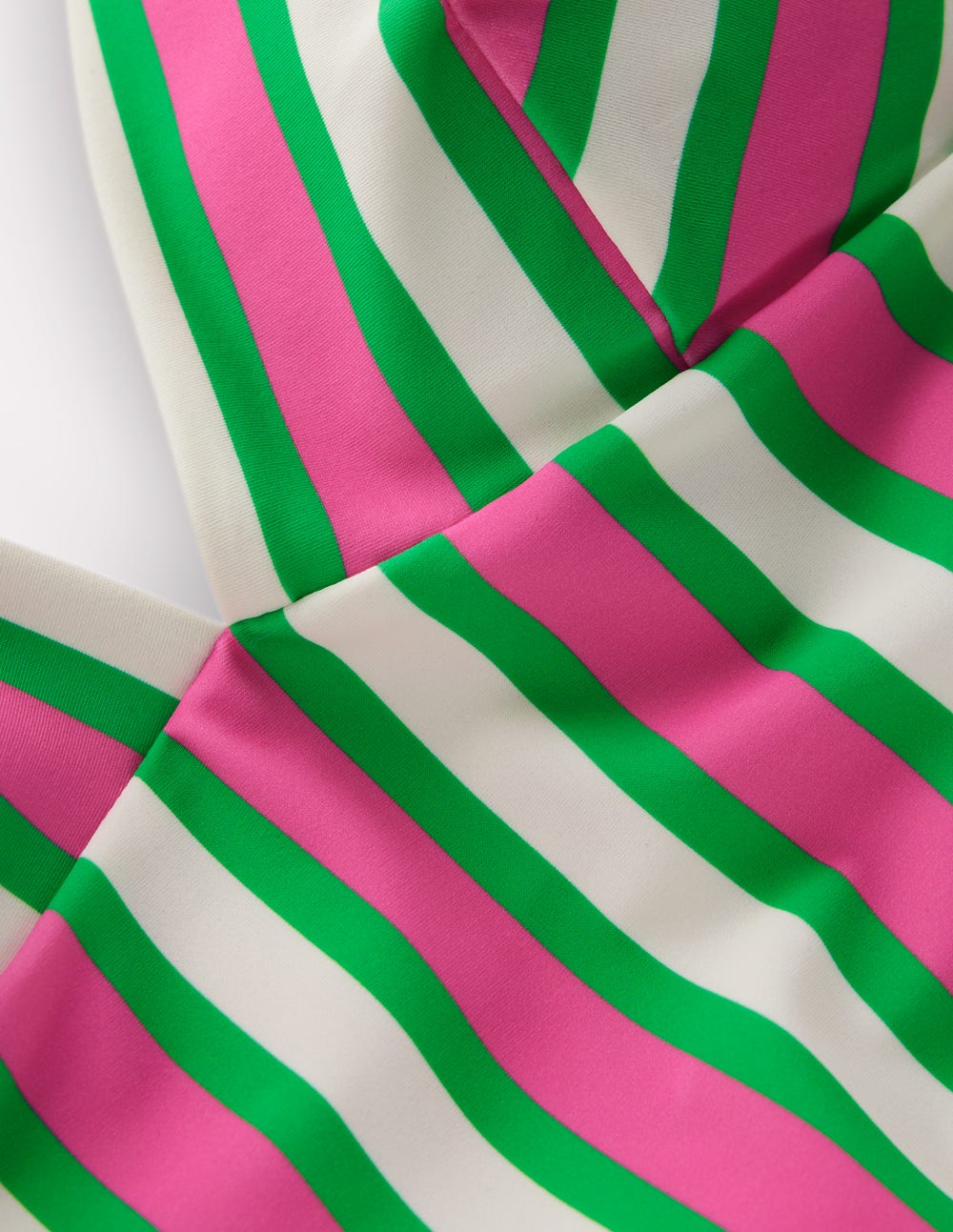 Arles Swimsuit-Pink. Green and White Stripe - Image 8