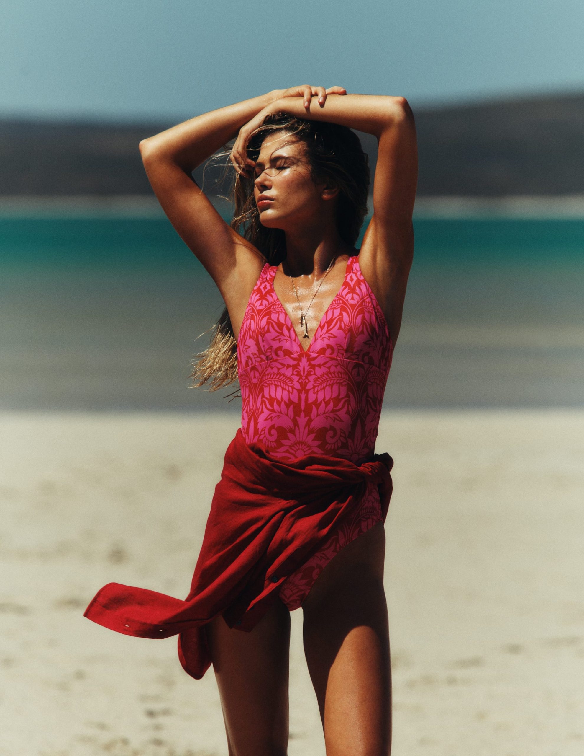 Arles Swimsuit-Salsa. Ornamental Foliage - Image 6