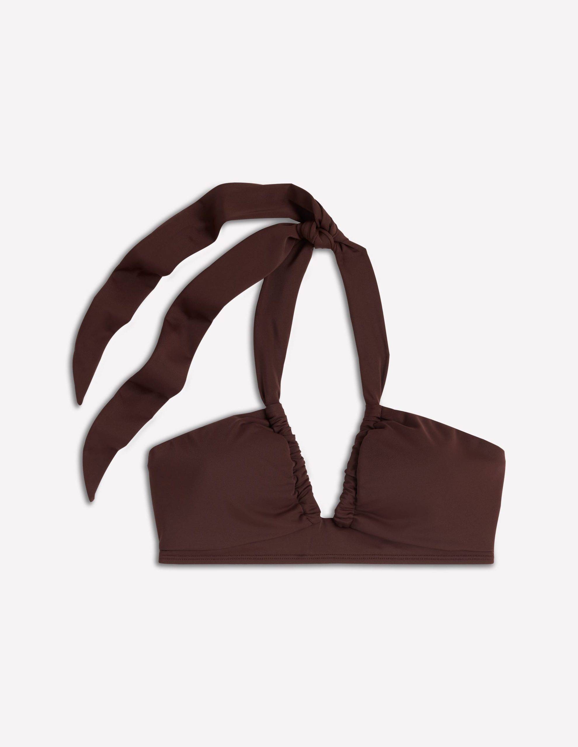 Minori Halter Tie Bikini Top-Cinnamon - Image 6