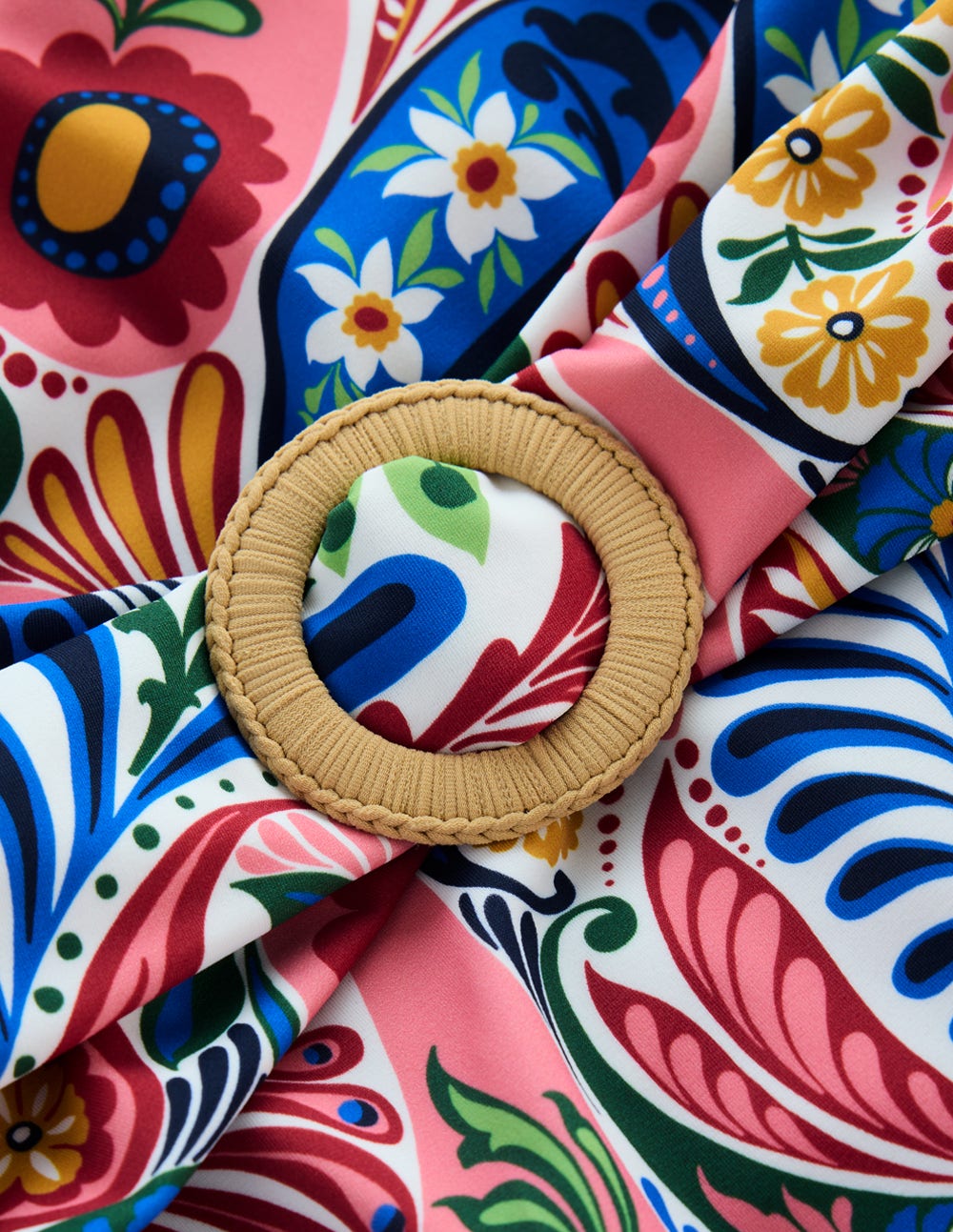 Sorrento Hoop Sash Swimsuit-Multi. Enchanted Paisley - Image 7