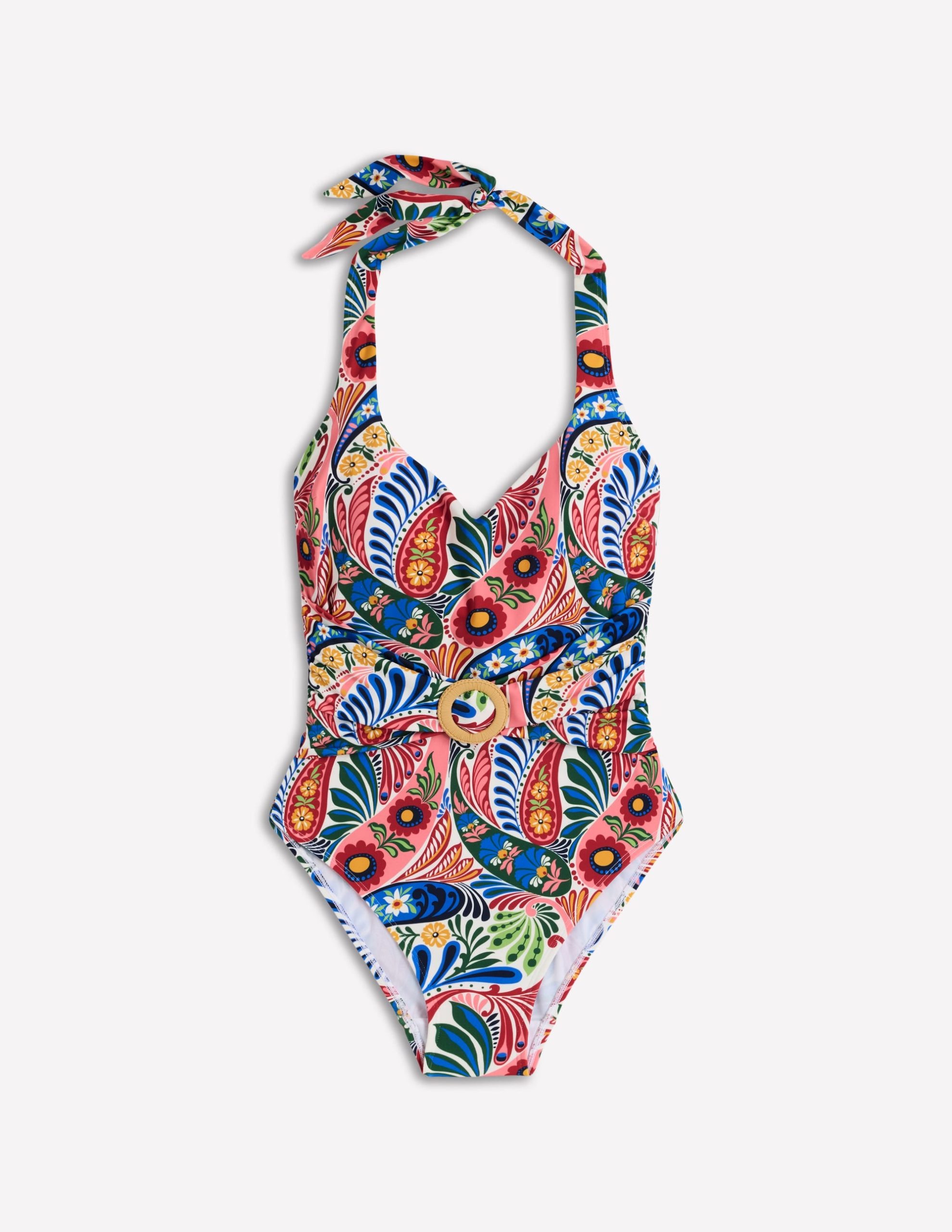 Sorrento Hoop Sash Swimsuit-Multi. Enchanted Paisley - Image 6
