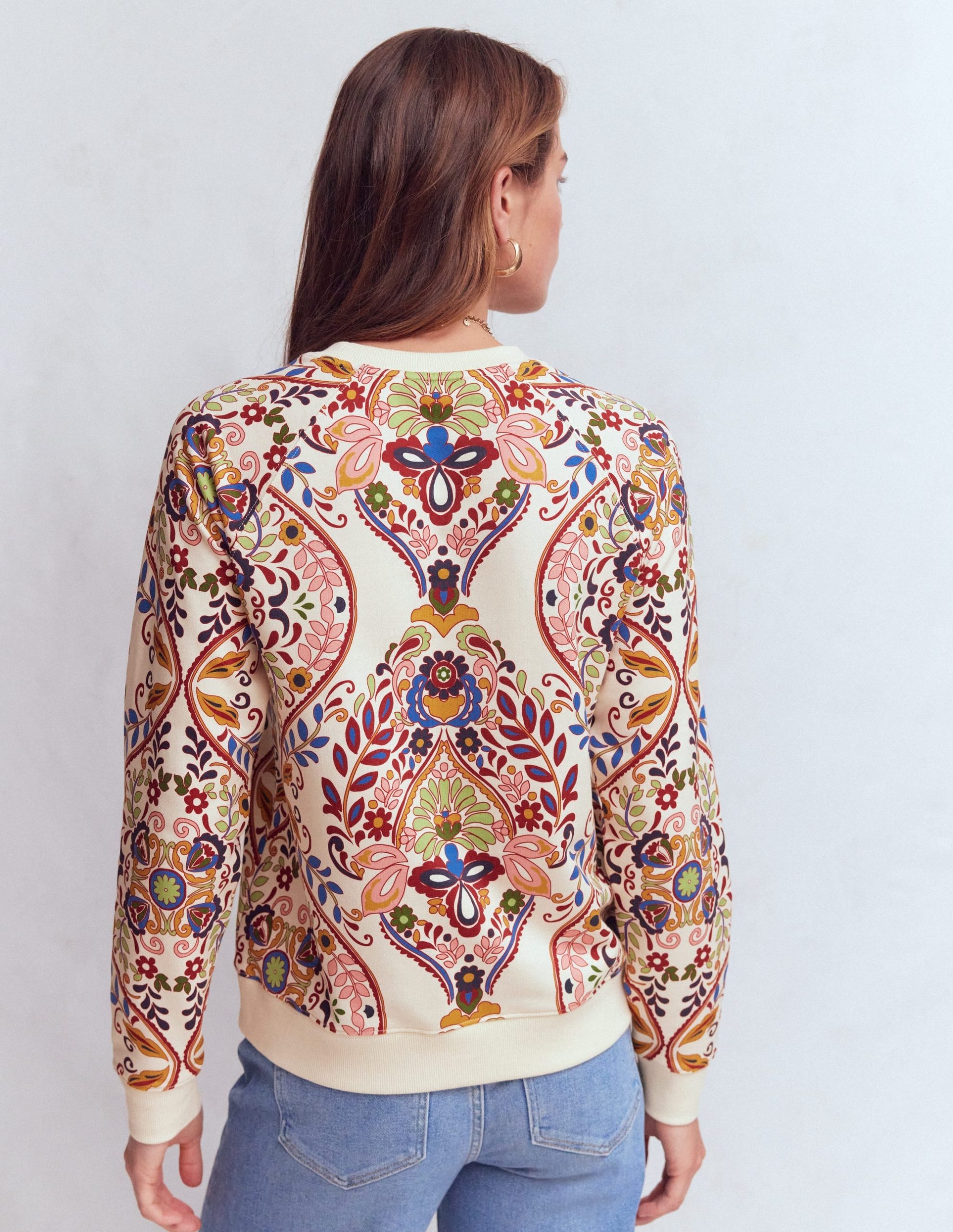 Rosa Printed Sweatshirt-Multi. Enchanted Gardenia - Image 3