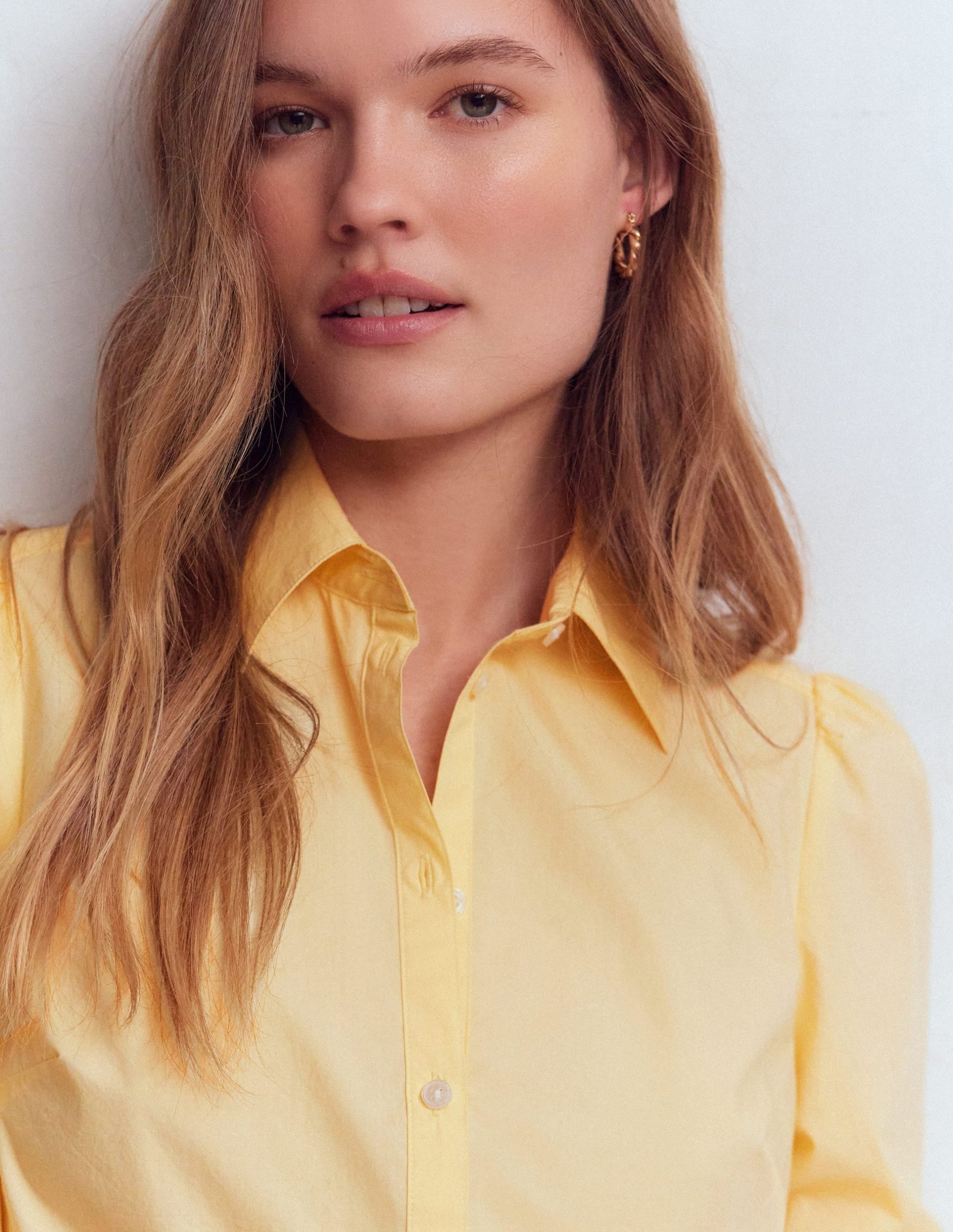 Cara Cotton Shirt-Buttercream - Image 2