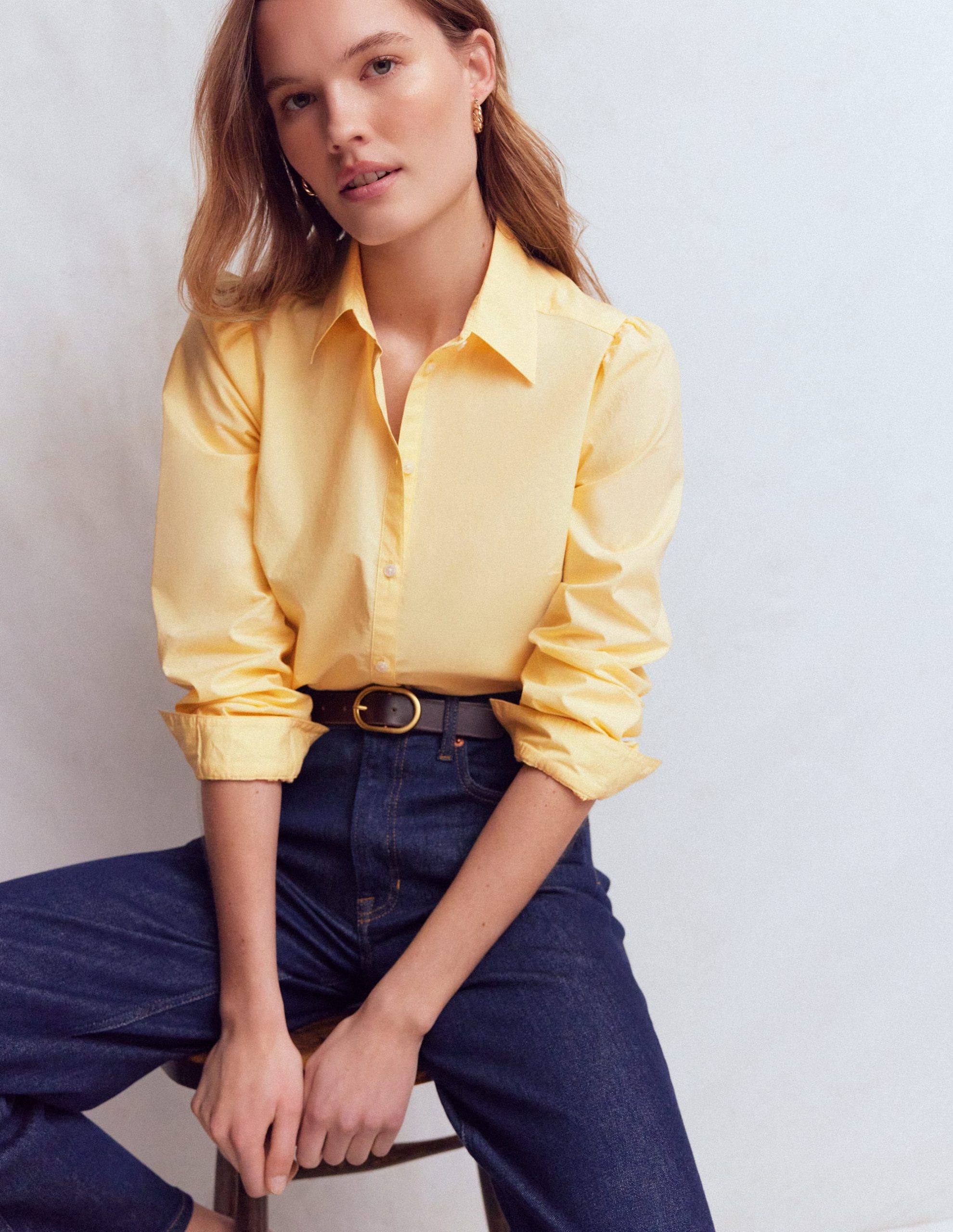 Cara Cotton Shirt-Buttercream - Image 4