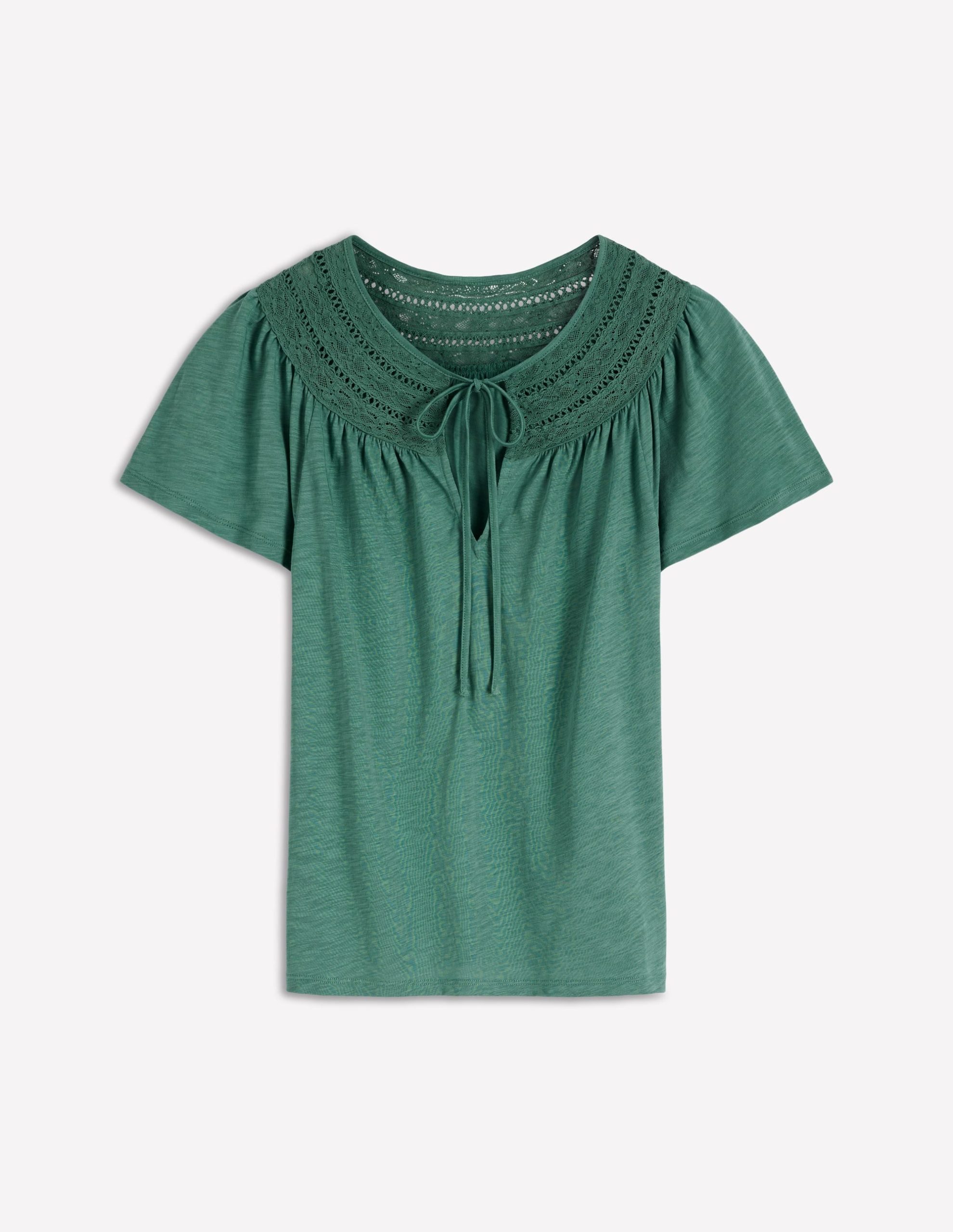 Edi Trim Detail T-shirt-Deep Sea - Image 5