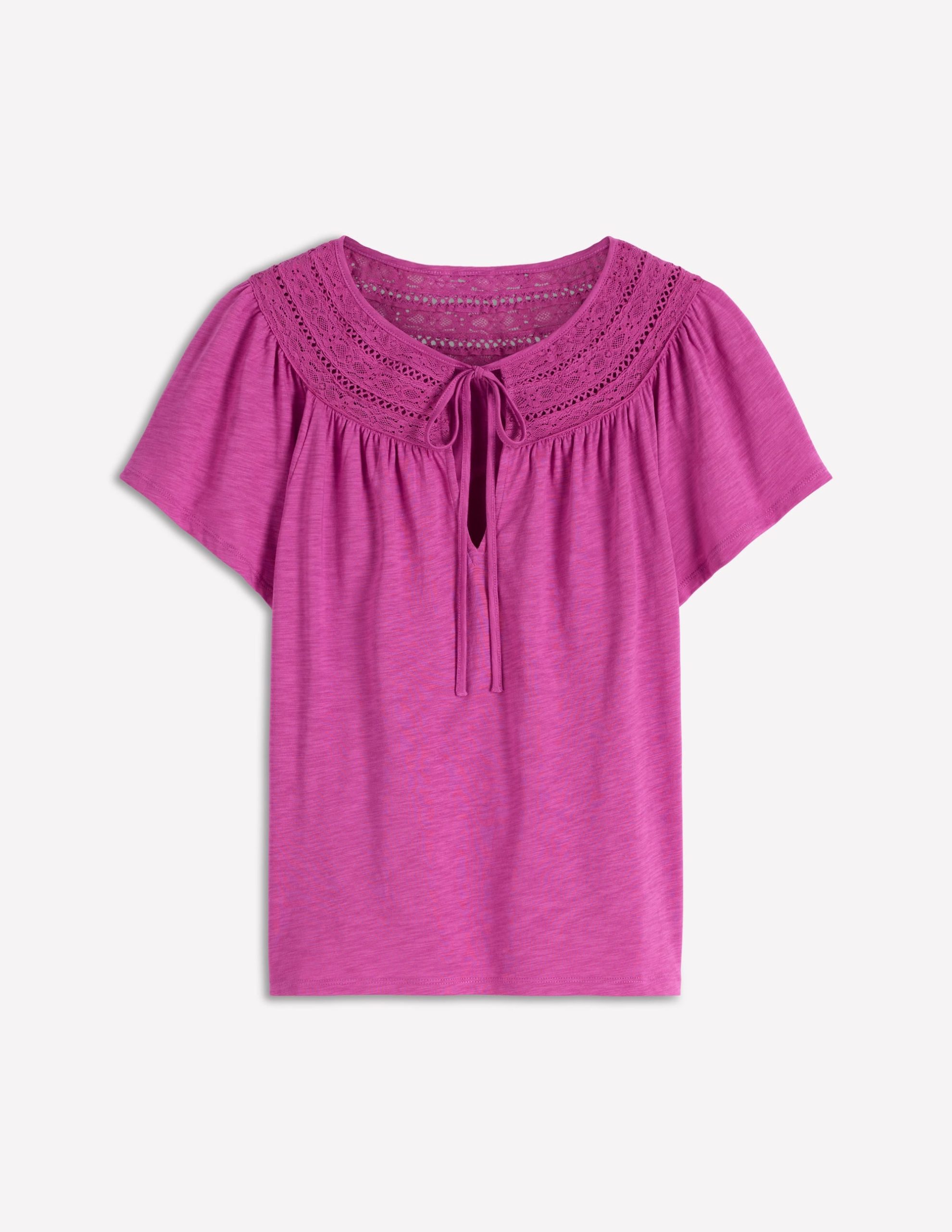 Edi Trim Detail T-shirt-Passion Flower - Image 5