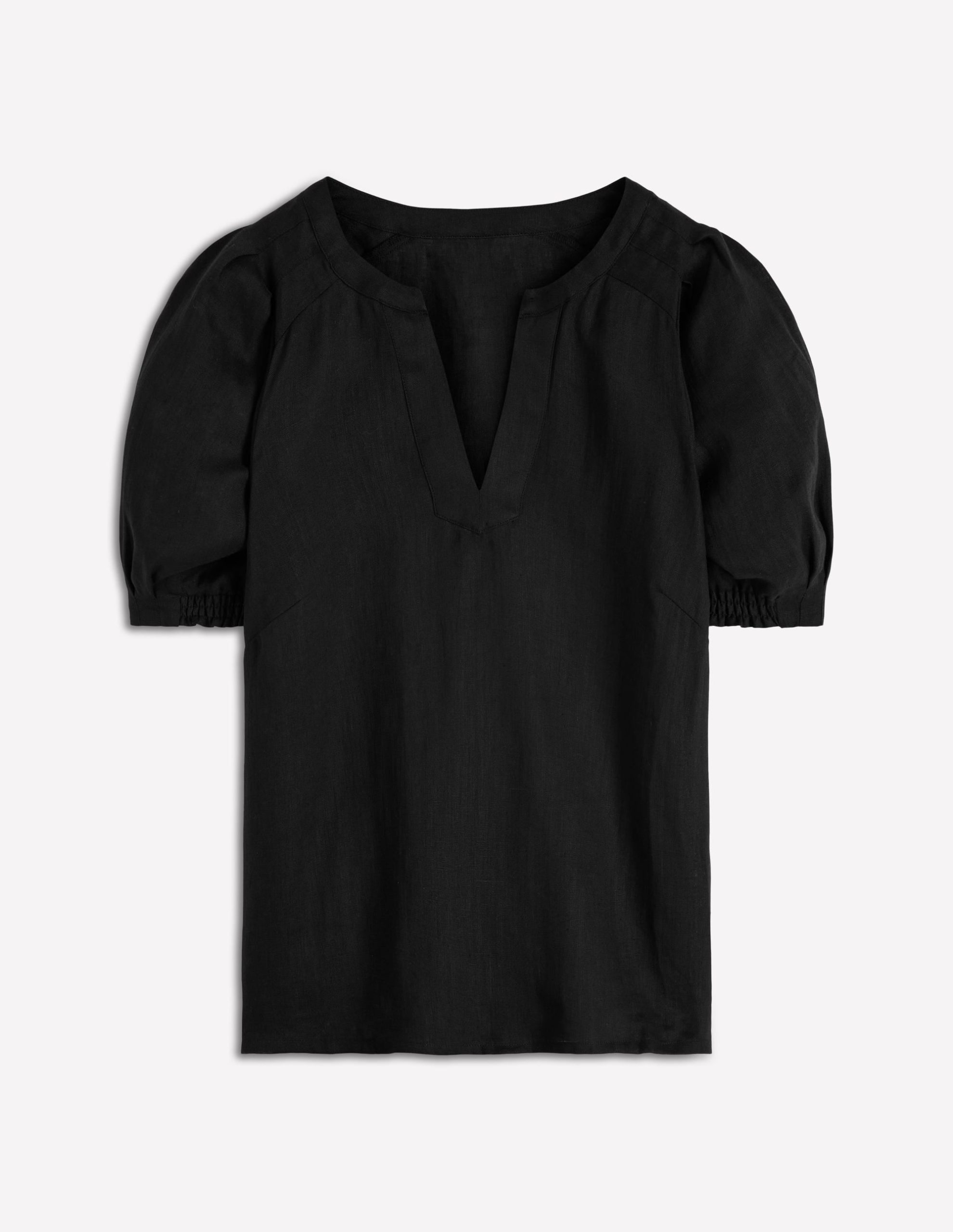 Rae Linen Top-Black - Image 5