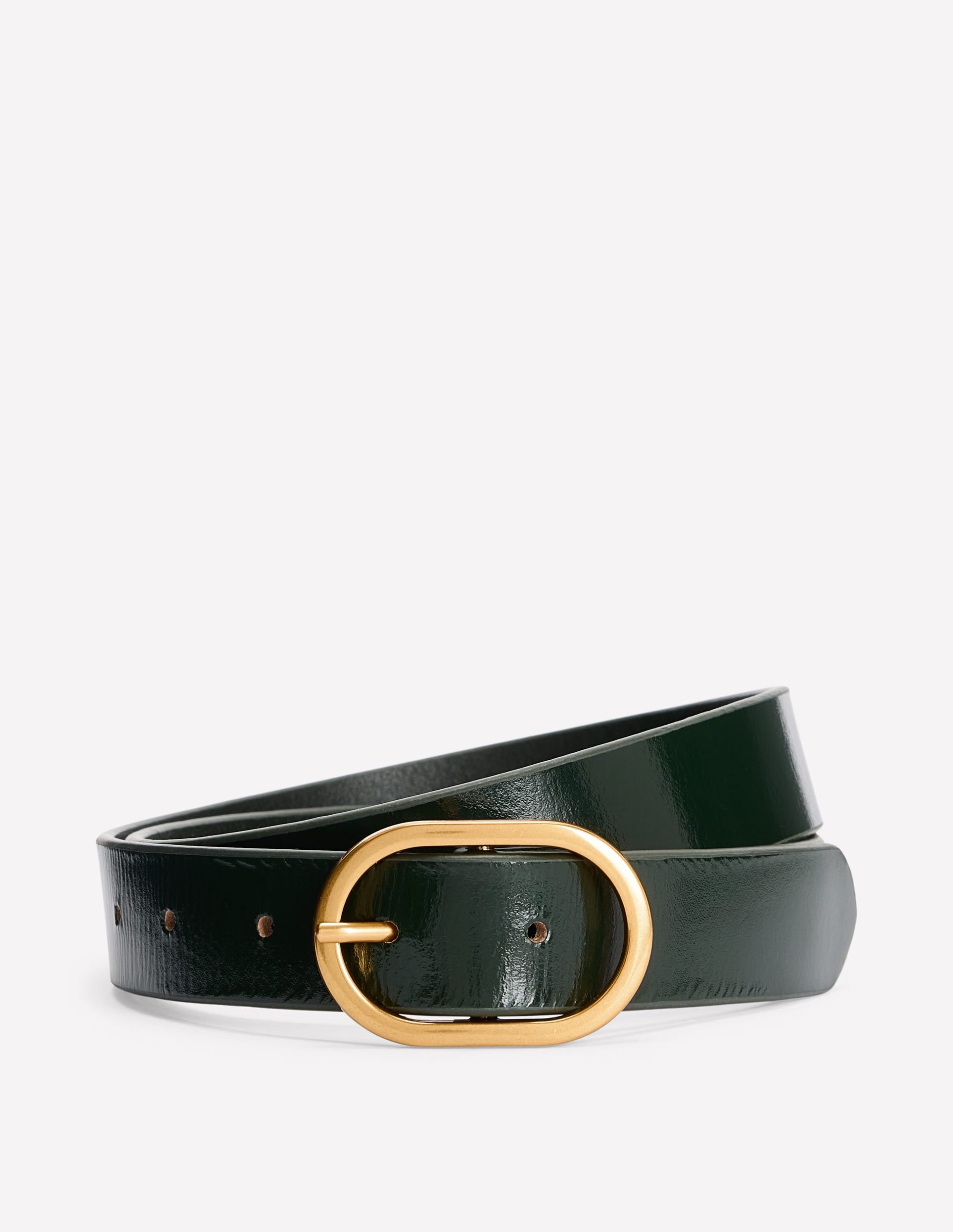 Classic Leather Belt-Green - Image 2
