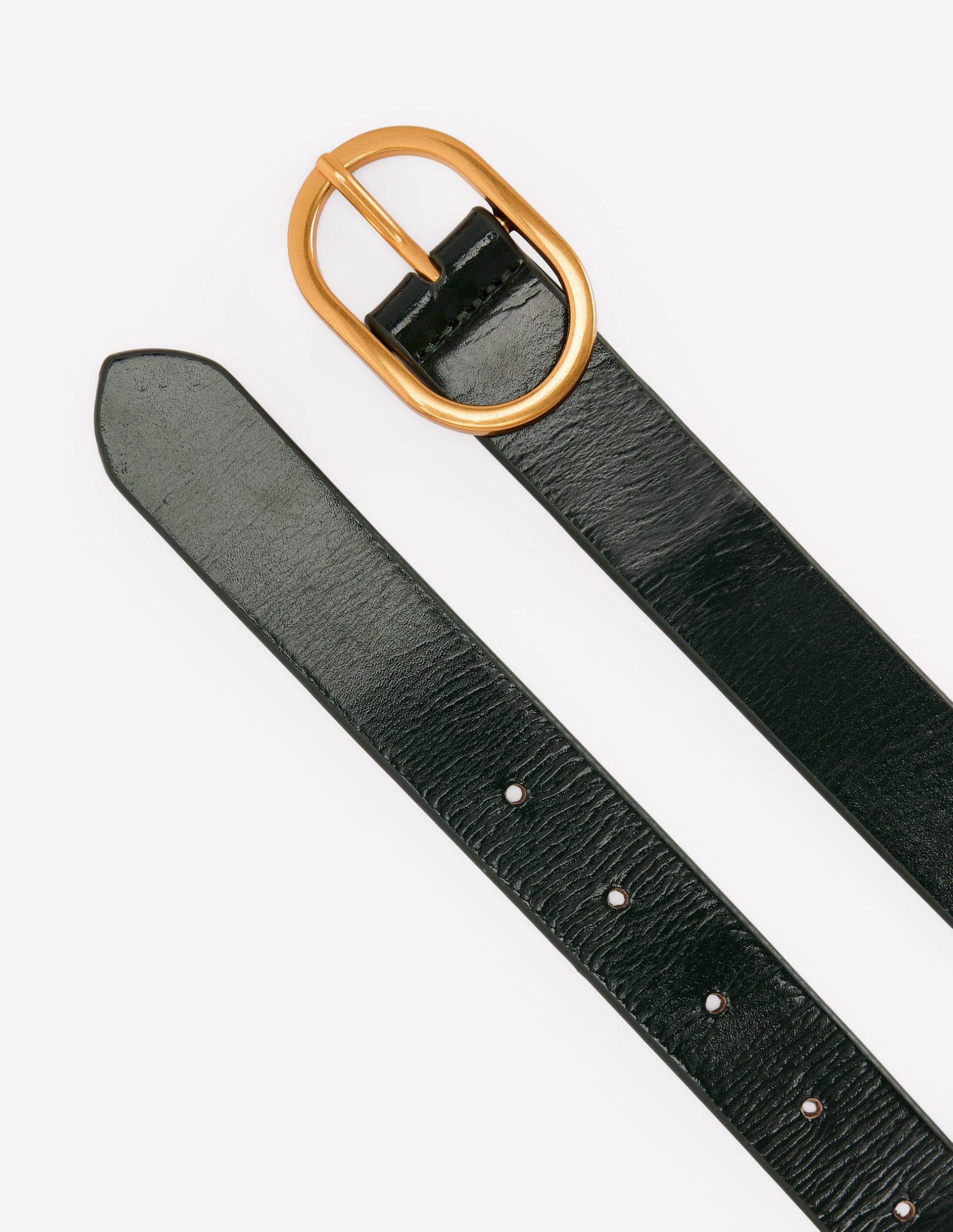 Classic Leather Belt-Green - Image 3
