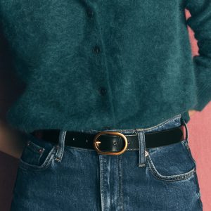 Classic Leather Belt-Green