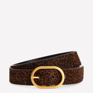 Classic Leather Belt-Mini Leopard