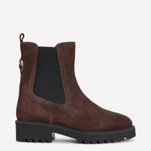Jessie Chunky Chelsea Boots-Bitter Chocolate