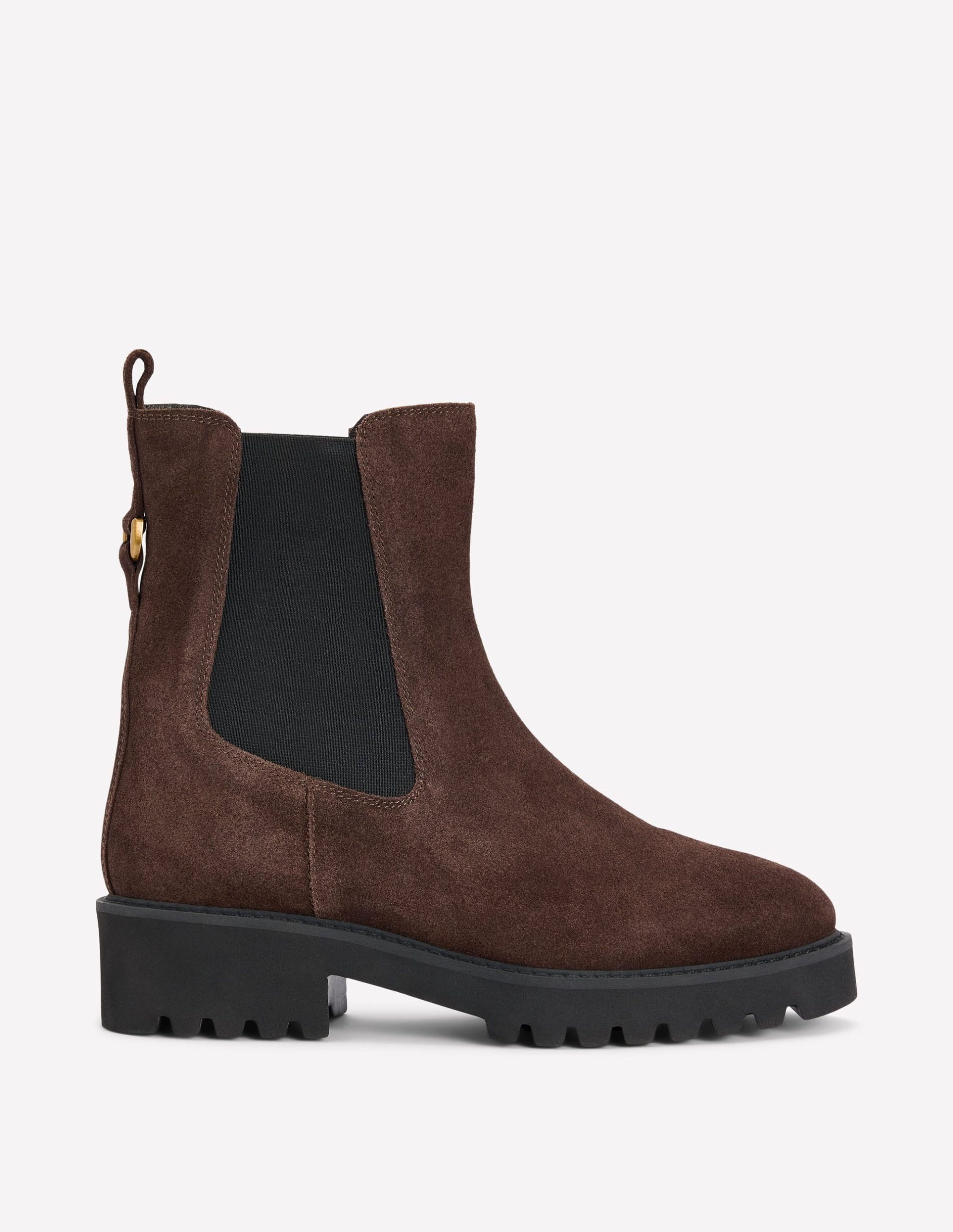 Jessie Chunky Chelsea Boots-Bitter Chocolate