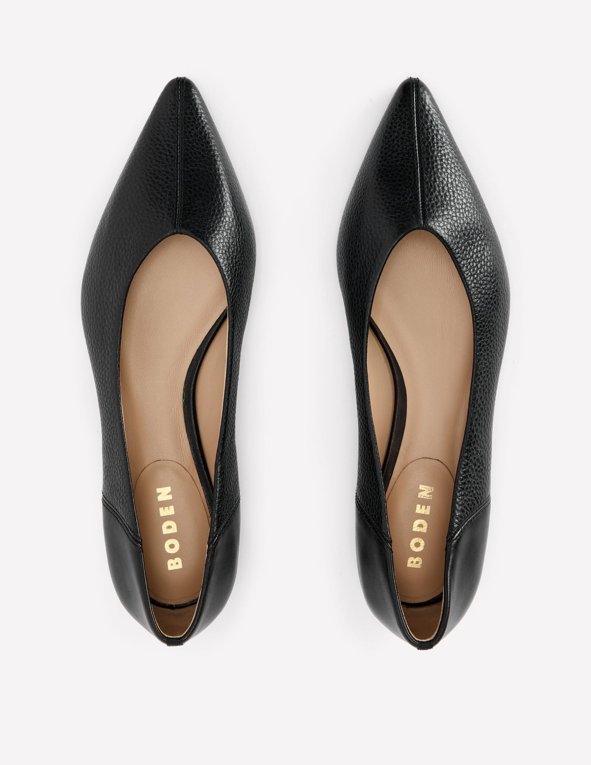 Nigella Pointed Toe Flats-Black - Image 5