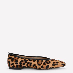 Nadia Chisel Toe Flats-Classic Leopard