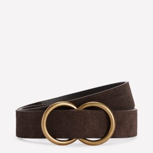 Double Ring Belt-Chocolate
