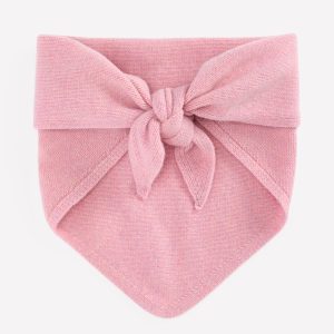 Merino Knitted Neckerchief-Blush Pink
