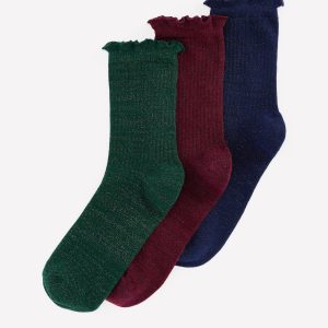 3-Pack Sparkle Socks-Multi
