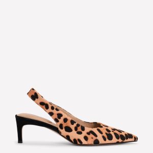 Hope Pointed Slingback Heels-Classic Leopard