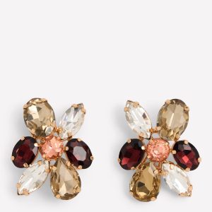 Statement Cluster Studs-Red Multi