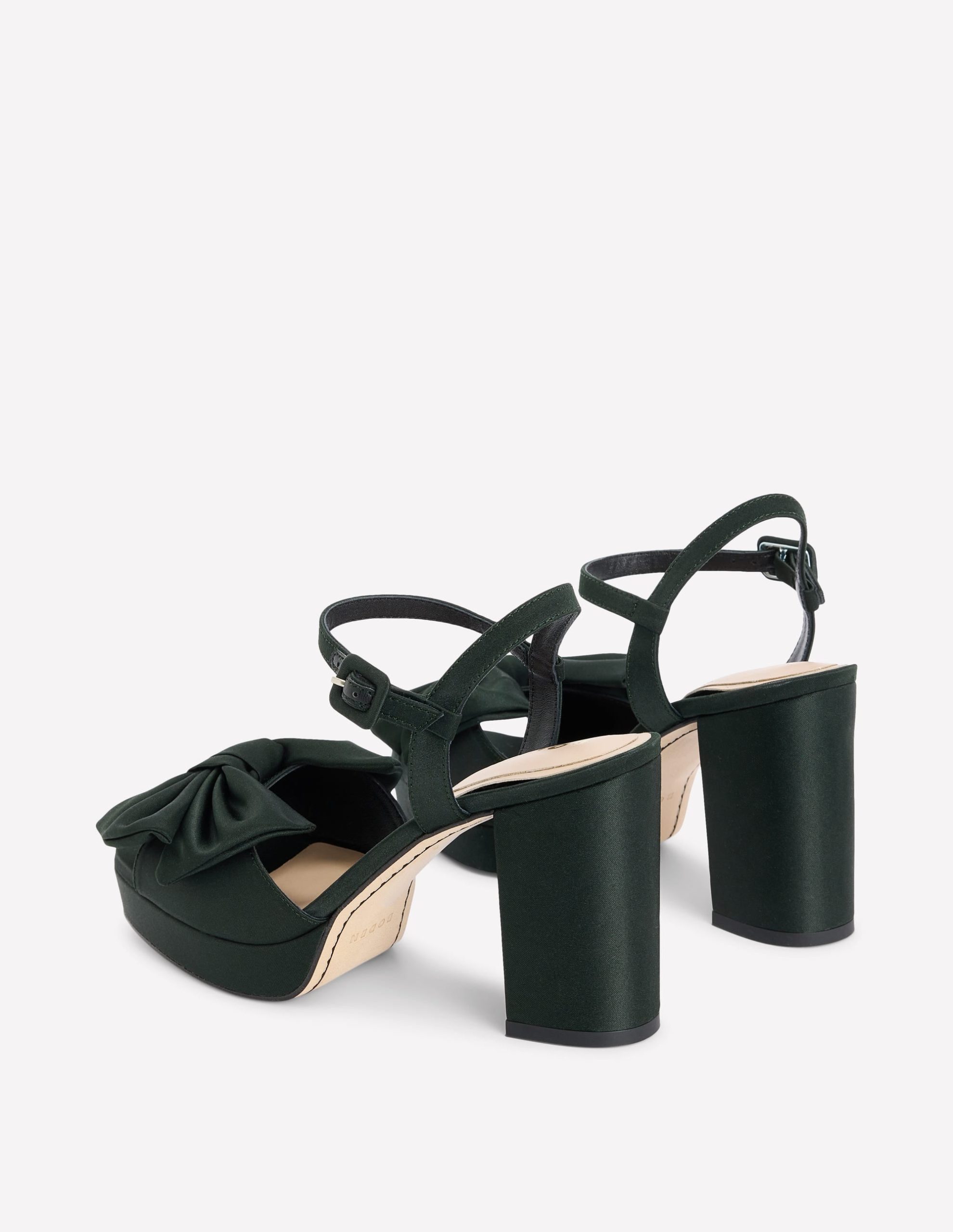 Bow Detail Platforms-Scarab Green - Image 5