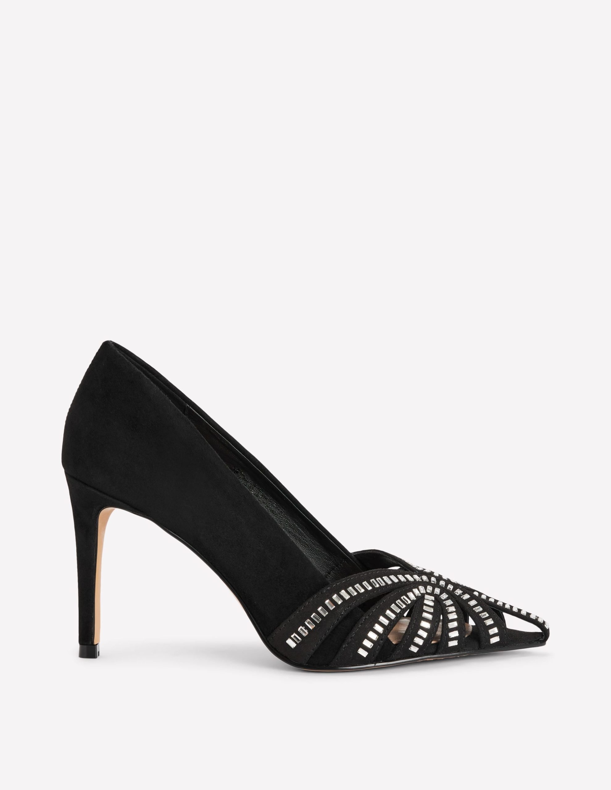 Caged Court Shoes-Black - Image 2
