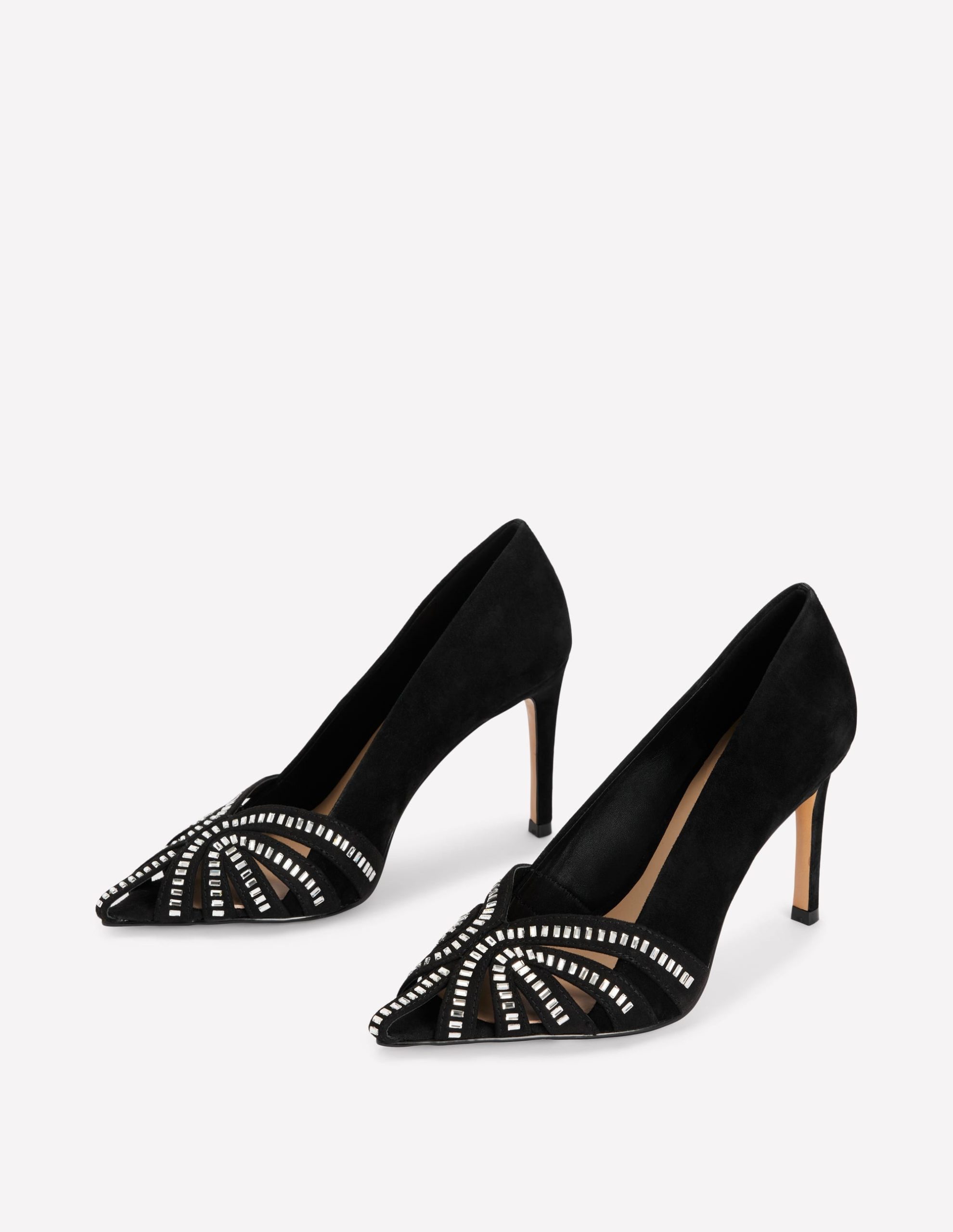 Caged Court Shoes-Black - Image 3