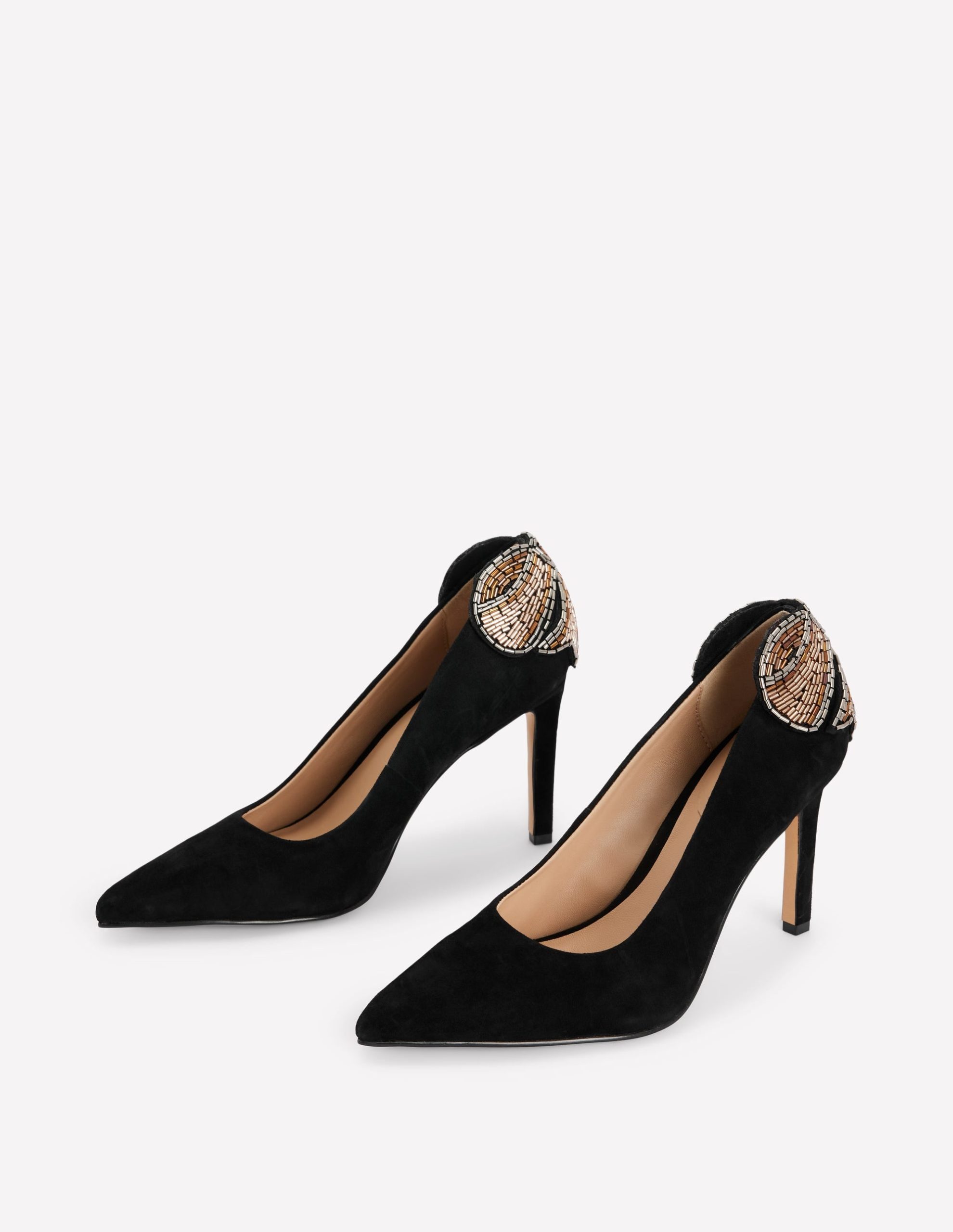 Embellished Court Shoes-Black - Image 3