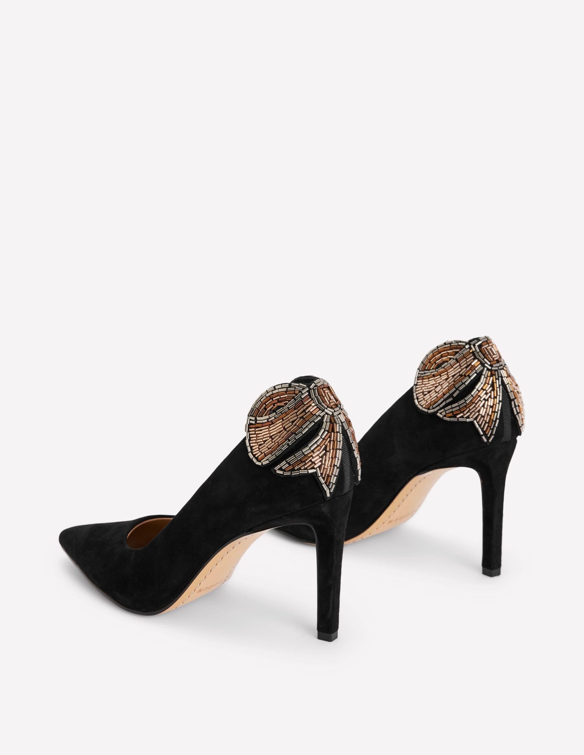 Embellished Court Shoes-Black - Image 5