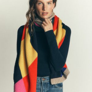 Knit Scarf-Multi Argyle