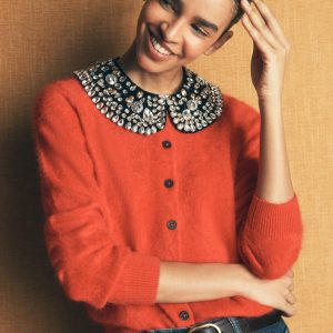 Embellished Collar-Black Sparkle