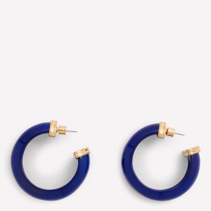 Chunky Resin Hoops-Mottled Blue