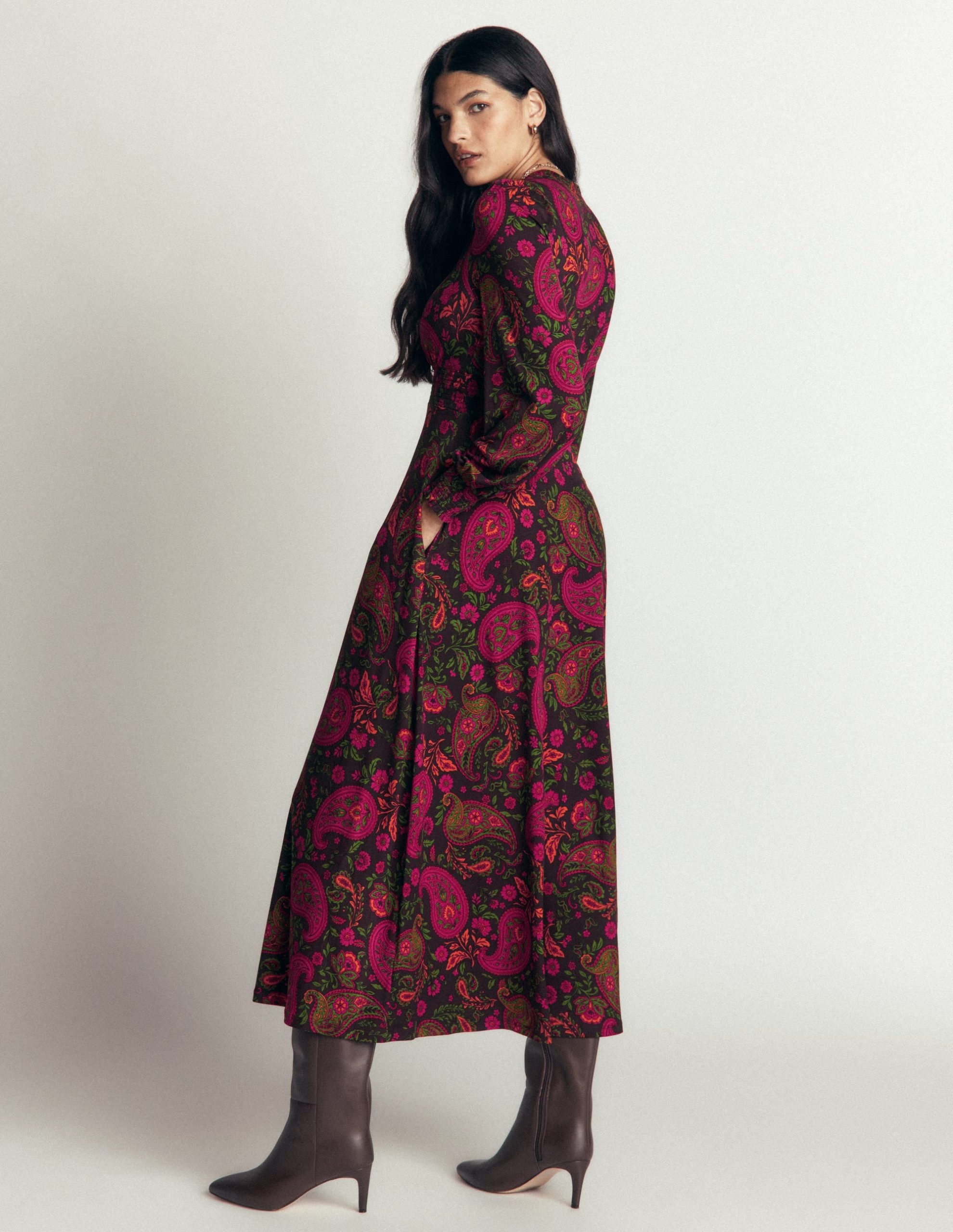 Georgia Jersey Midi Dress-Multi. Bohemia Charm - Image 3