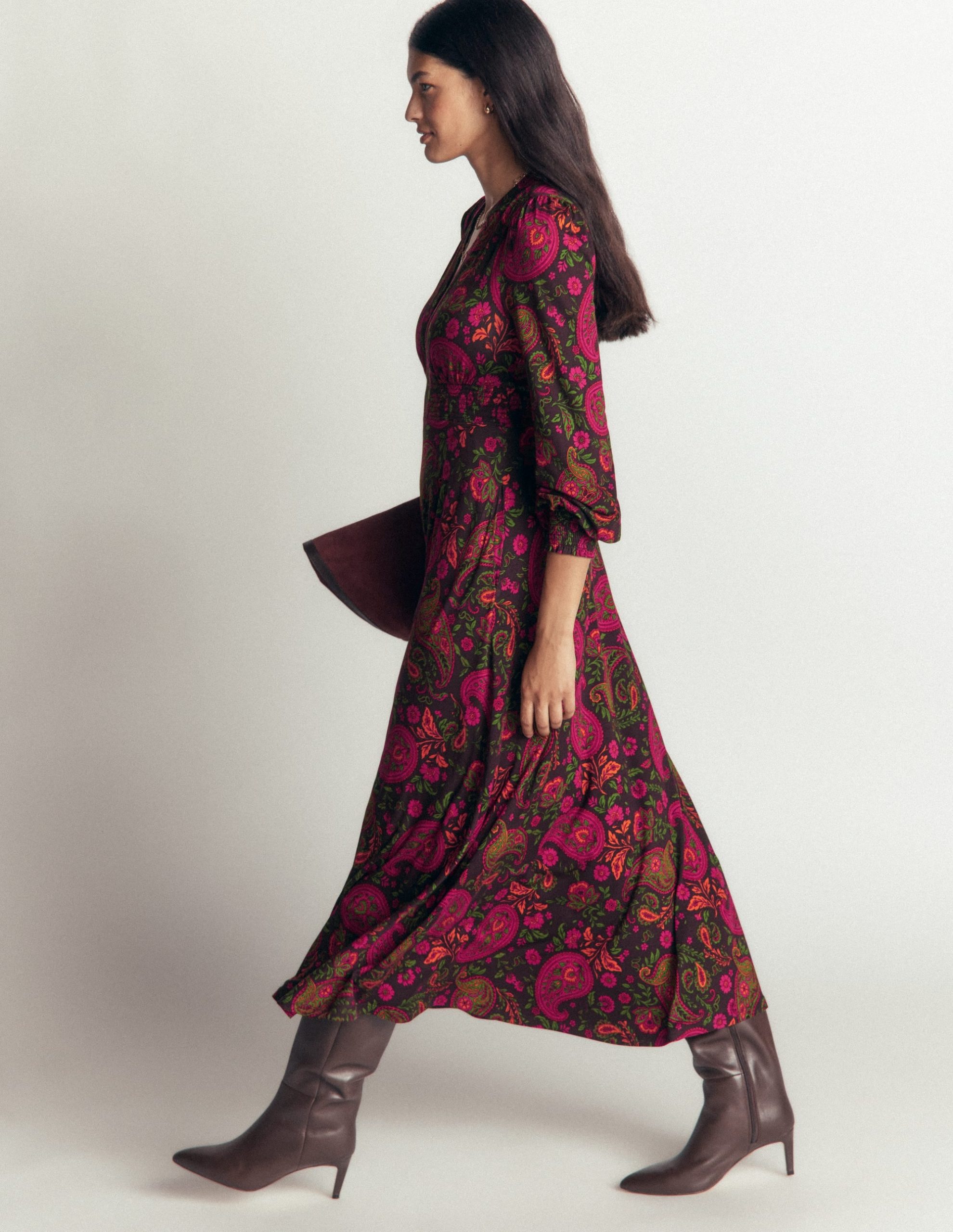 Georgia Jersey Midi Dress-Multi. Bohemia Charm - Image 5