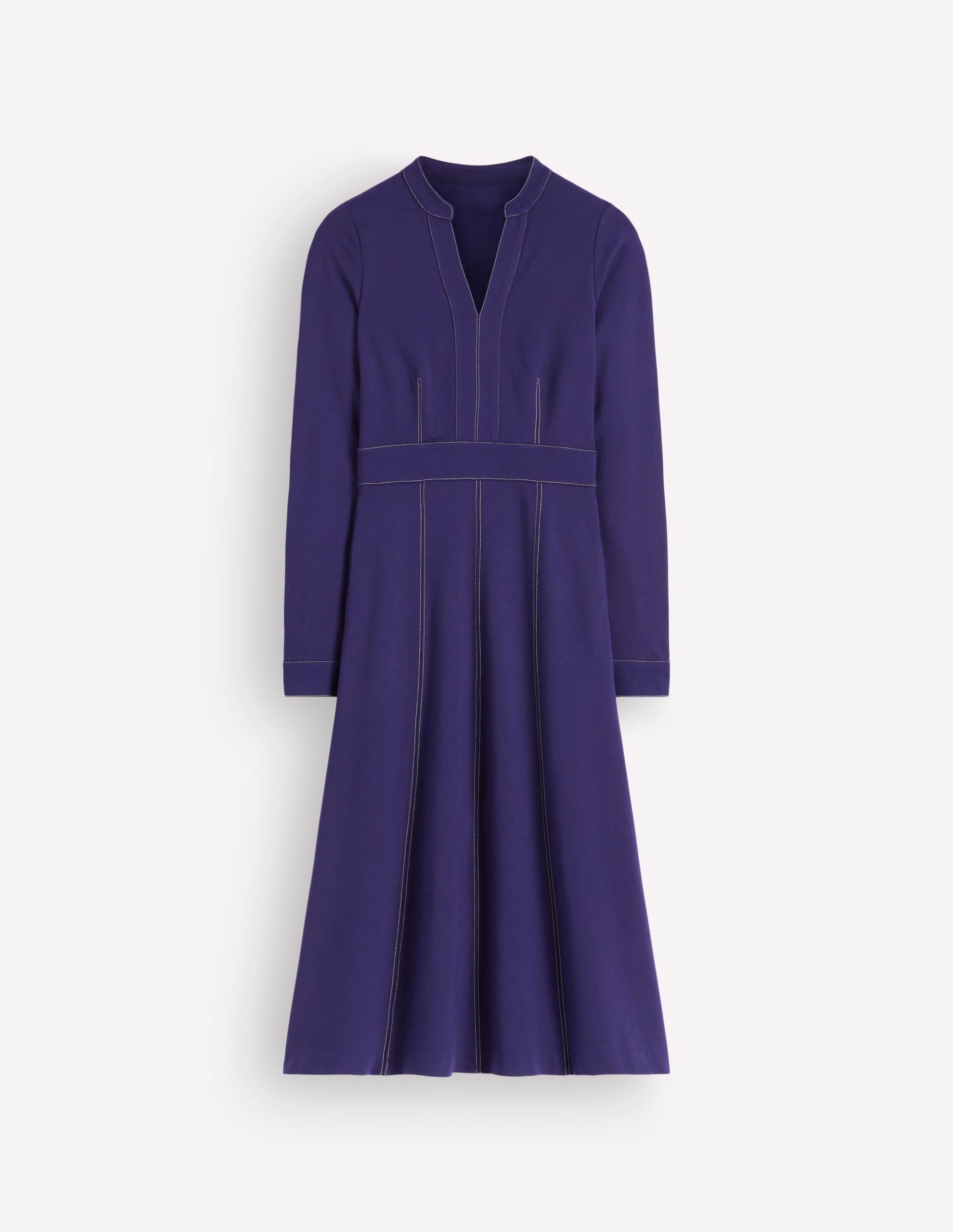 Alex Ponte Contrast Midi Dress-Zodiac Purple - Image 5