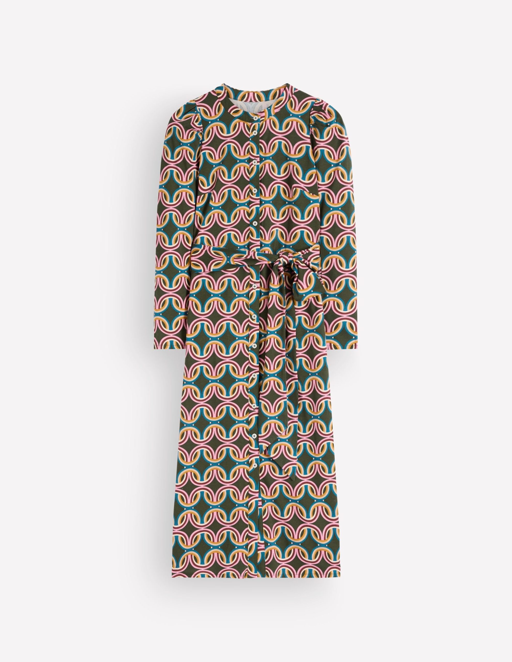 Honor Column Jersey Midi Dress-Duffle Bag. Geo Parade - Image 7