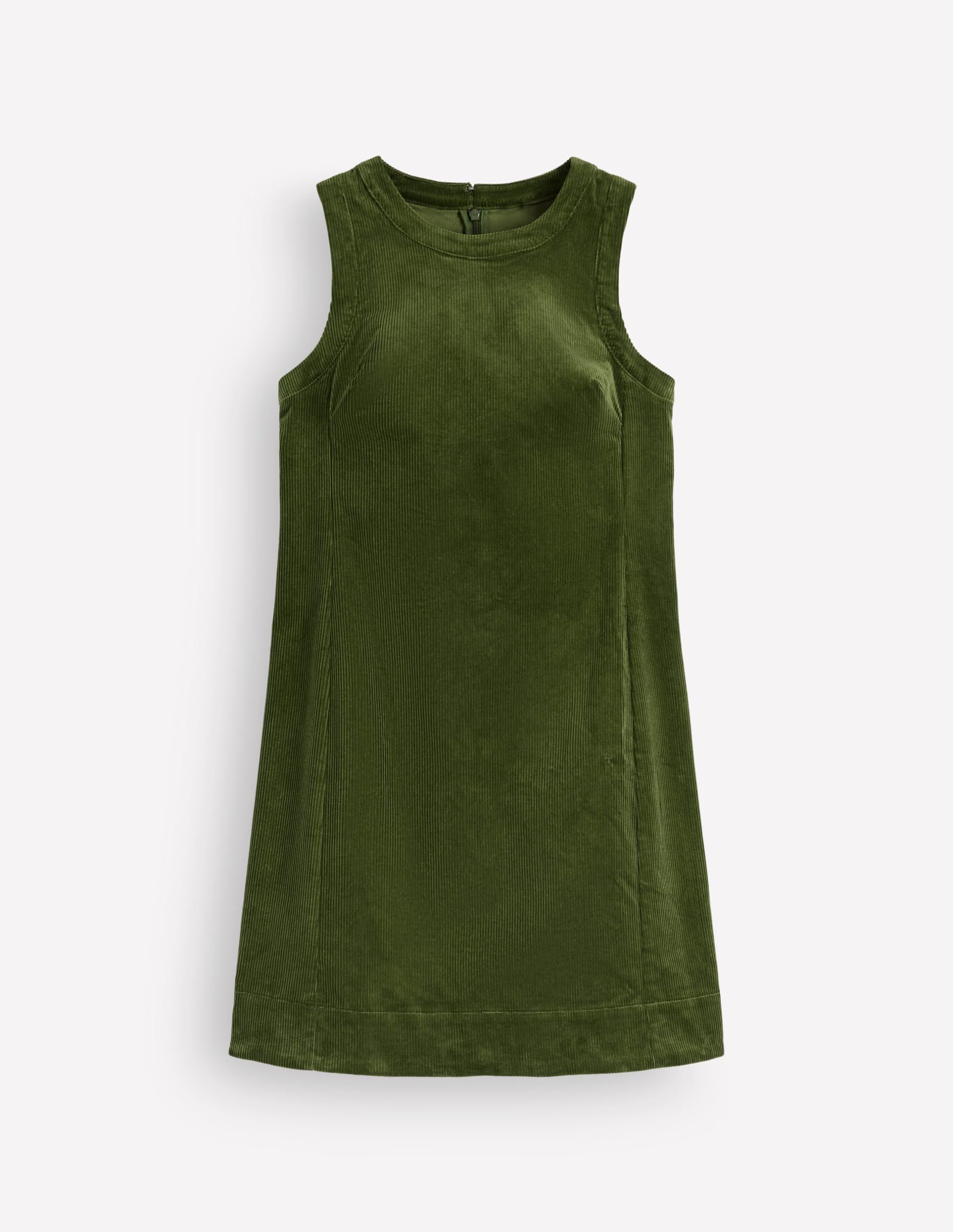 Lou Cord Shift Dress-Forest Green - Image 6