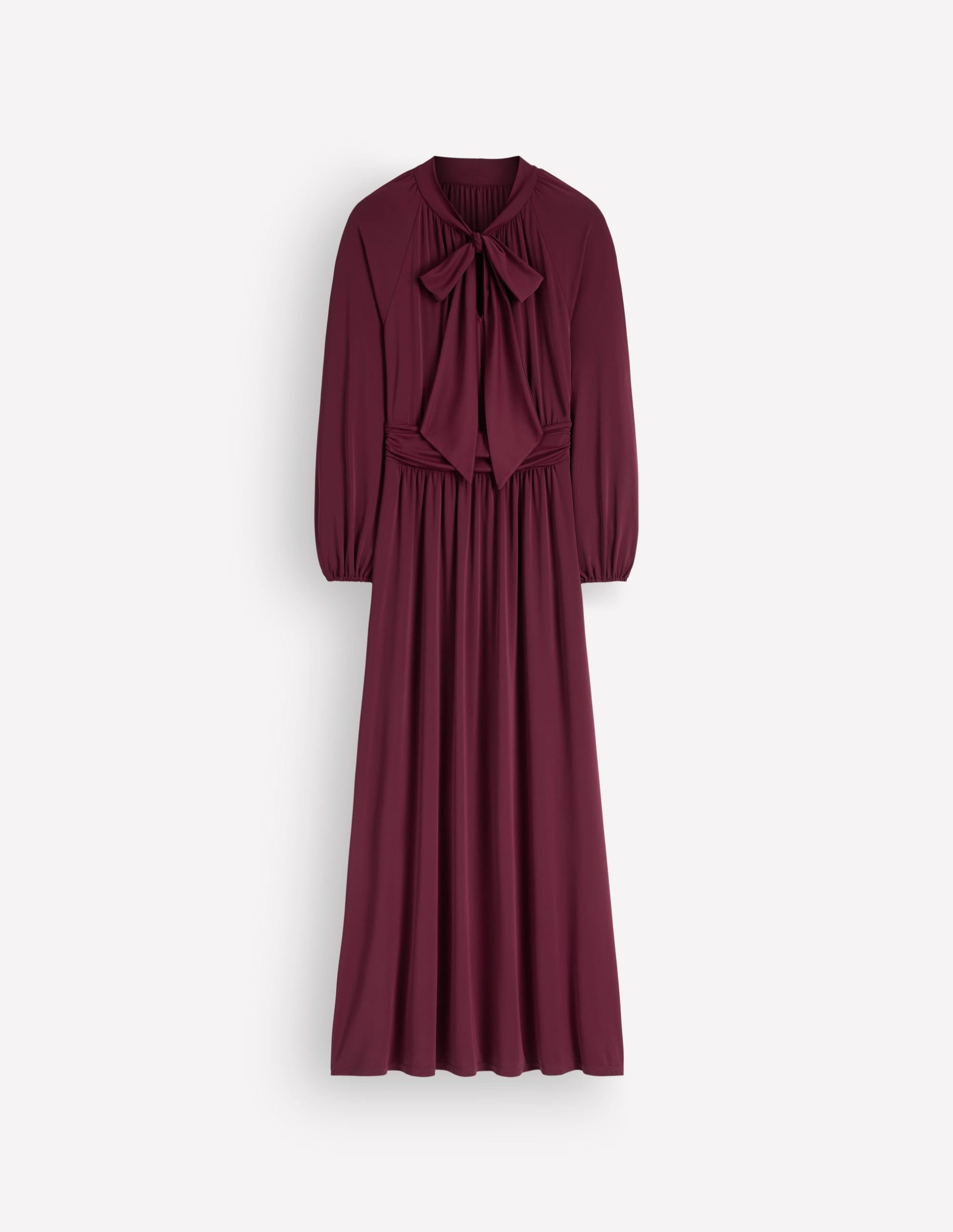 Pussybow Jersey Maxi Dress-Deep Wisteria - Image 5