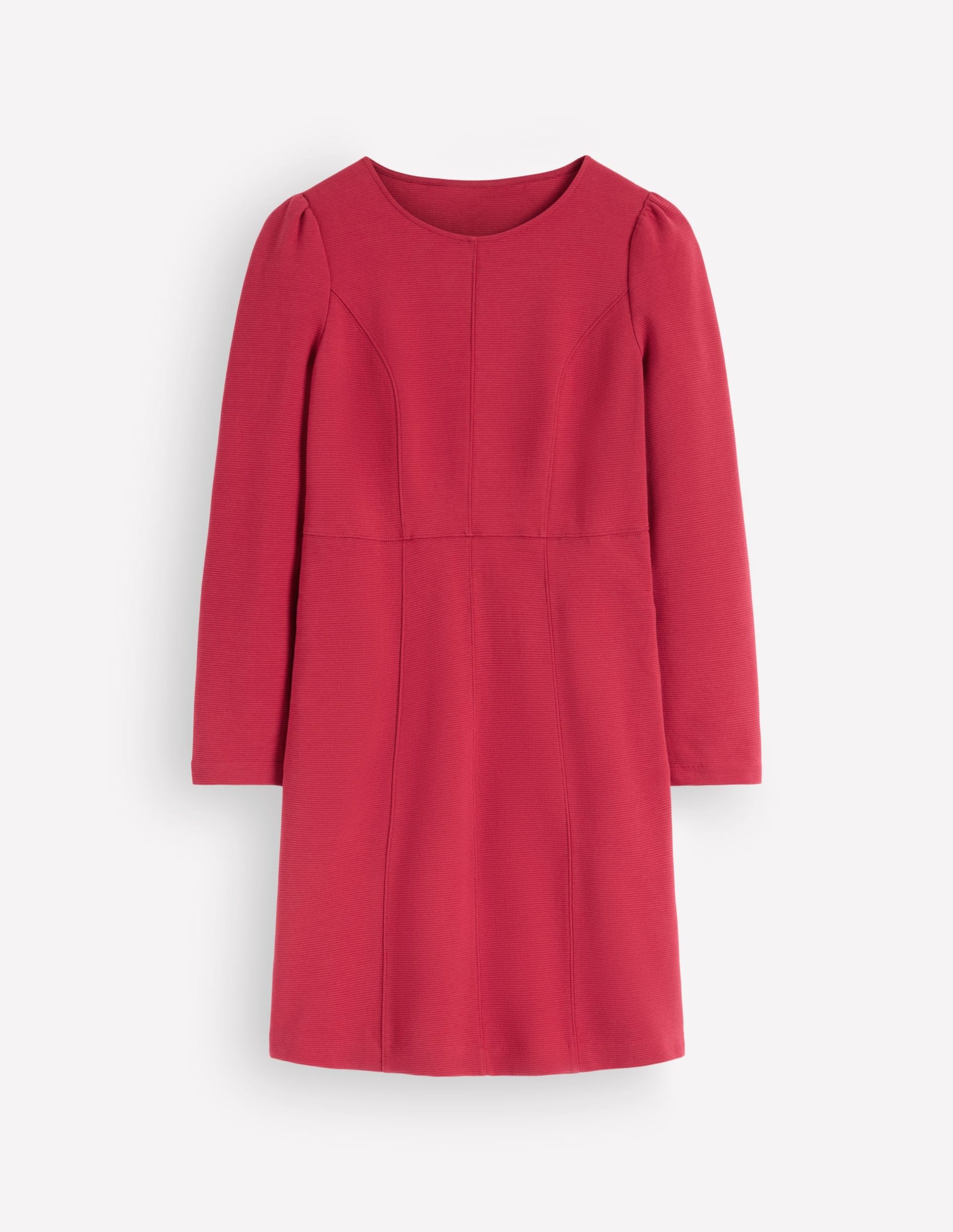 Marla Seamed Ottoman Dress-Red Earth - Image 4
