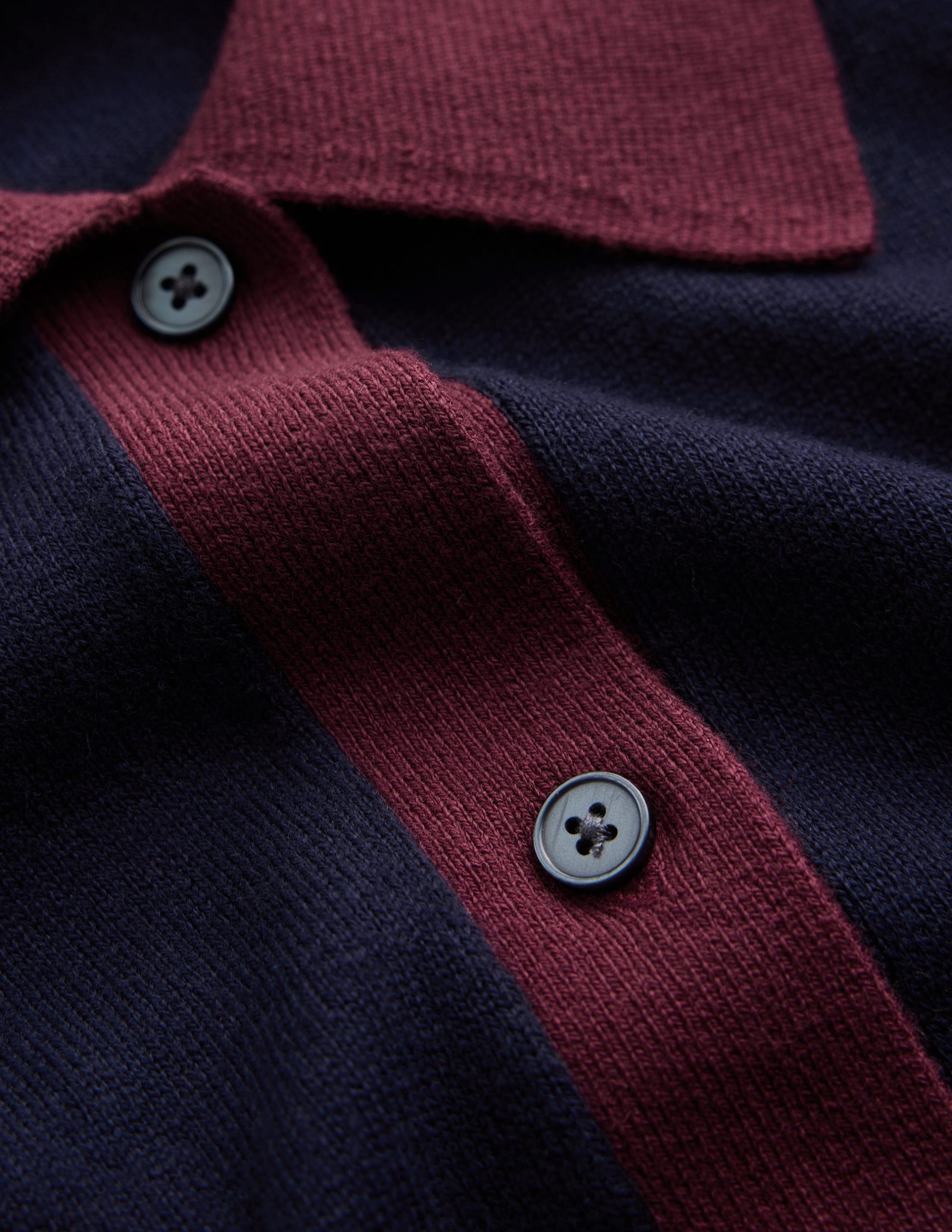Jessica Knitted Shirt Dress-Evening Blue. Deep Wisteria - Image 6