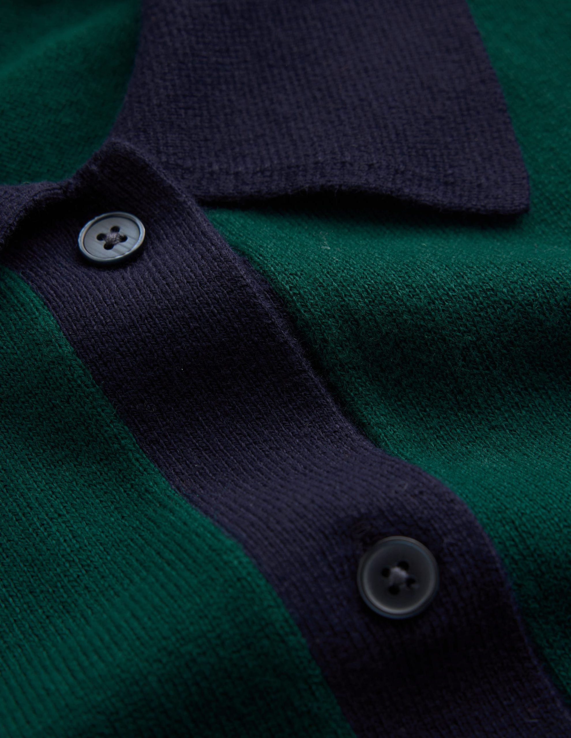 Jessica Knitted Shirt Dress-Malachite Green. Evening Blue - Image 6