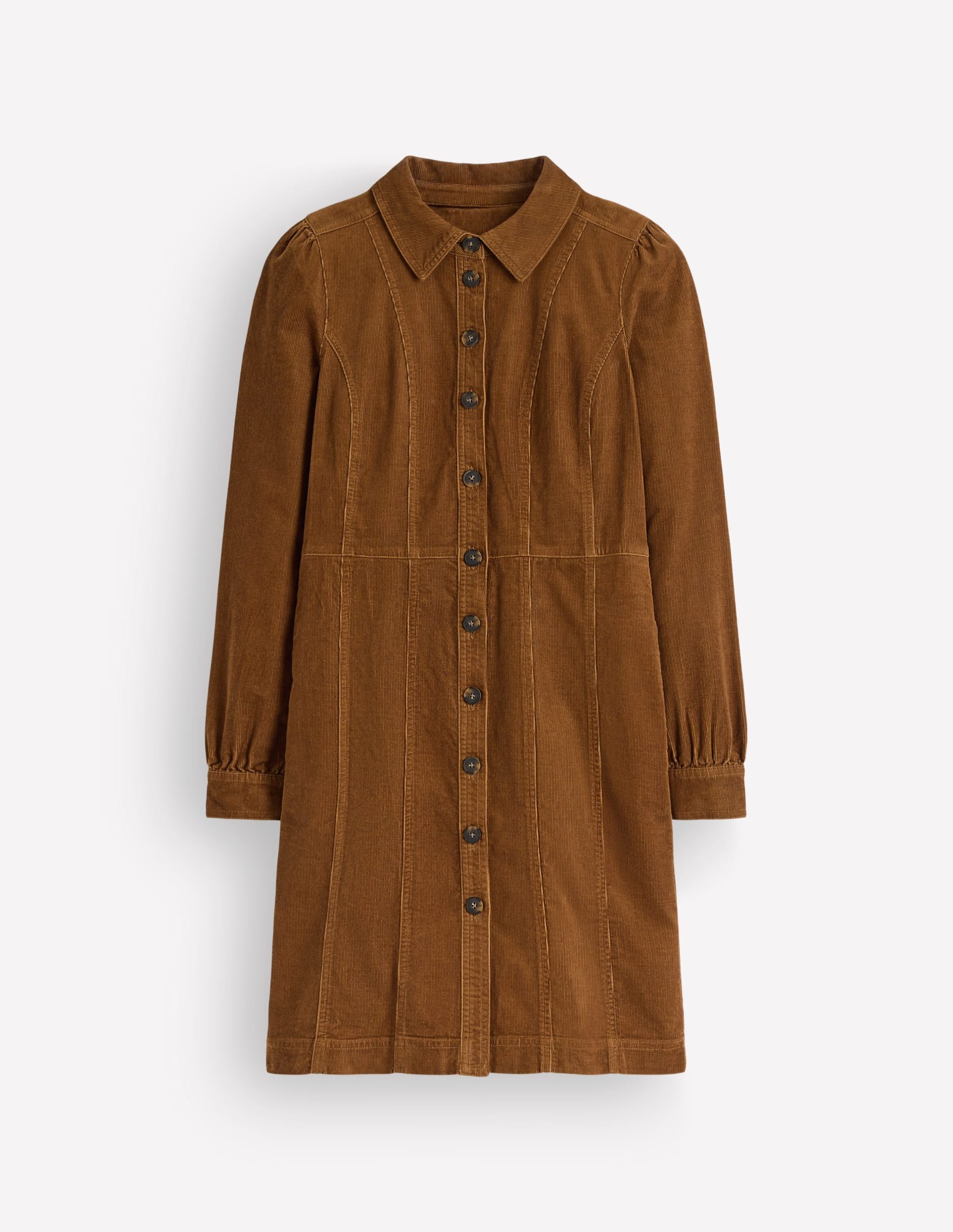 Rhoda Cord Short Dress-Gingerbread - Image 7