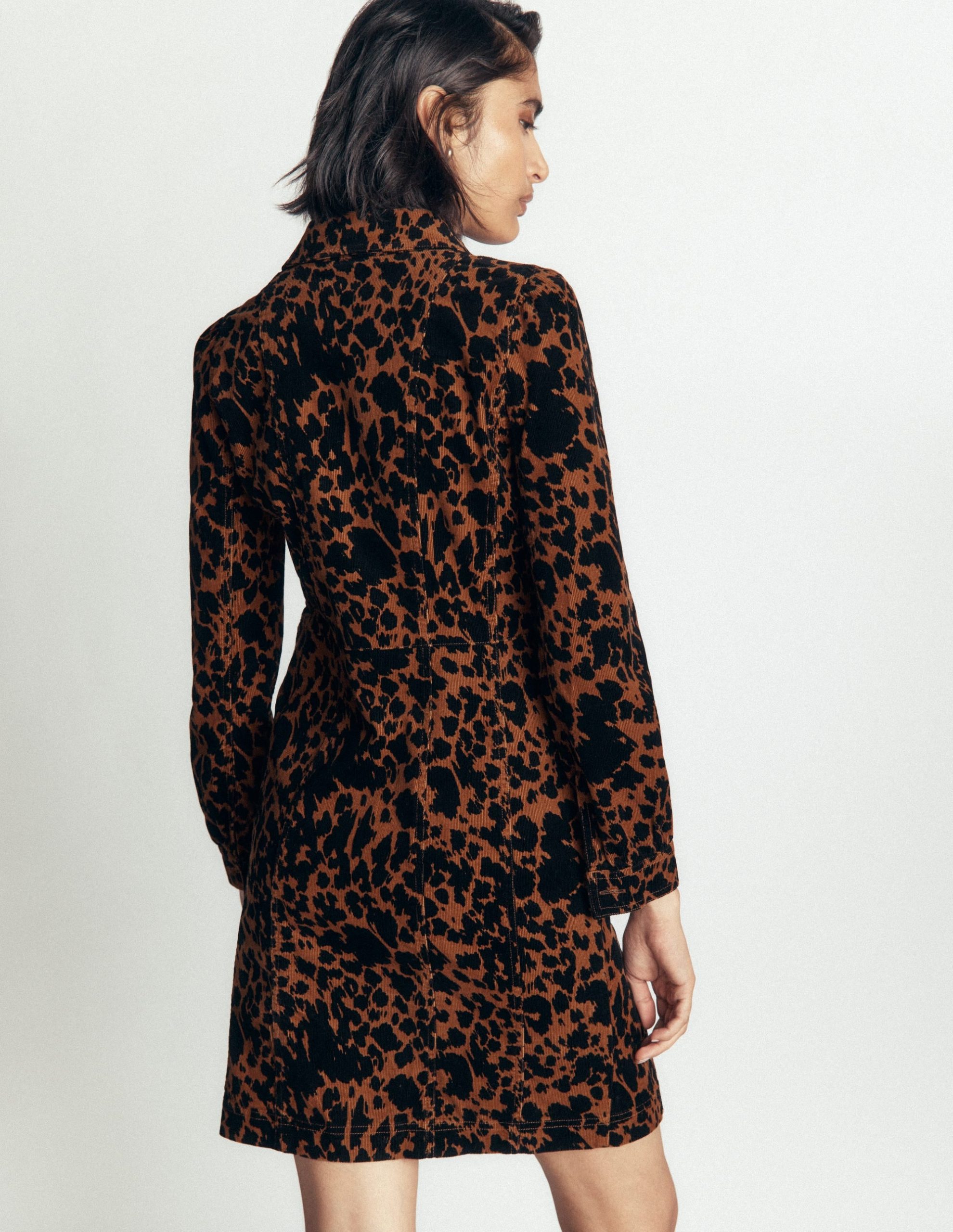 Rhoda Cord Short Dress-Ginger. Cow Fields - Image 3