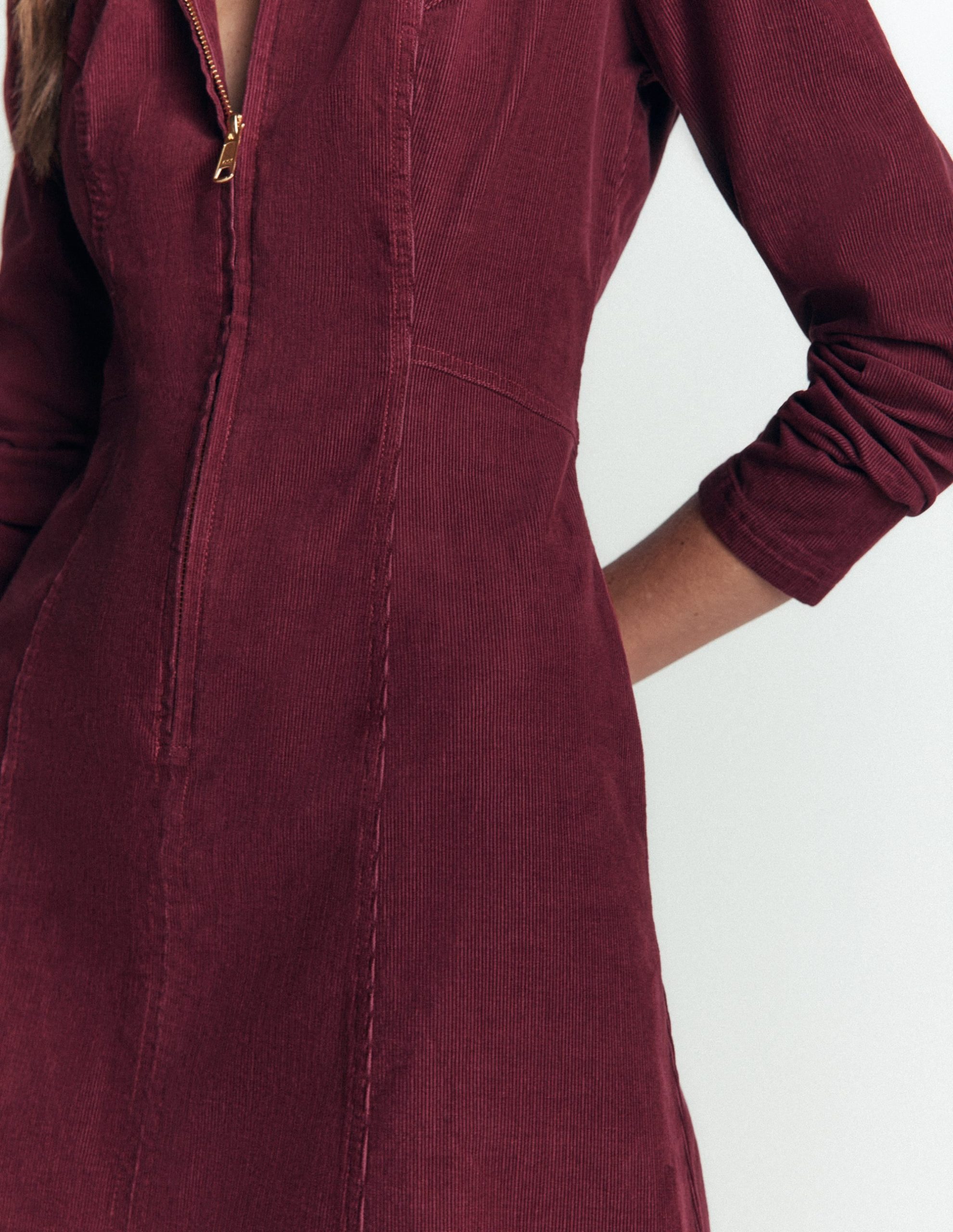Una Cord Midi Dress-Purple Potion - Image 2