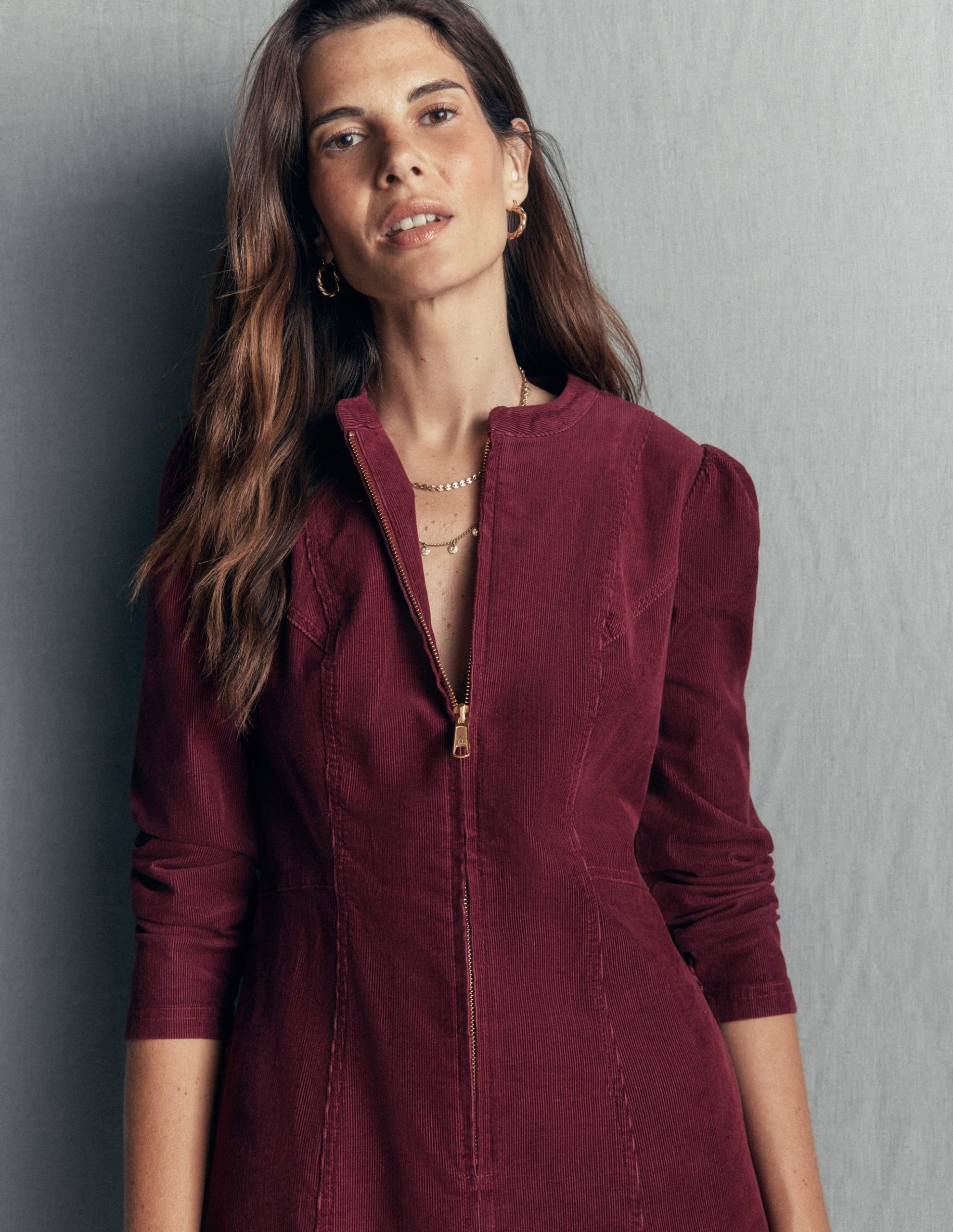 Una Cord Midi Dress-Purple Potion - Image 4