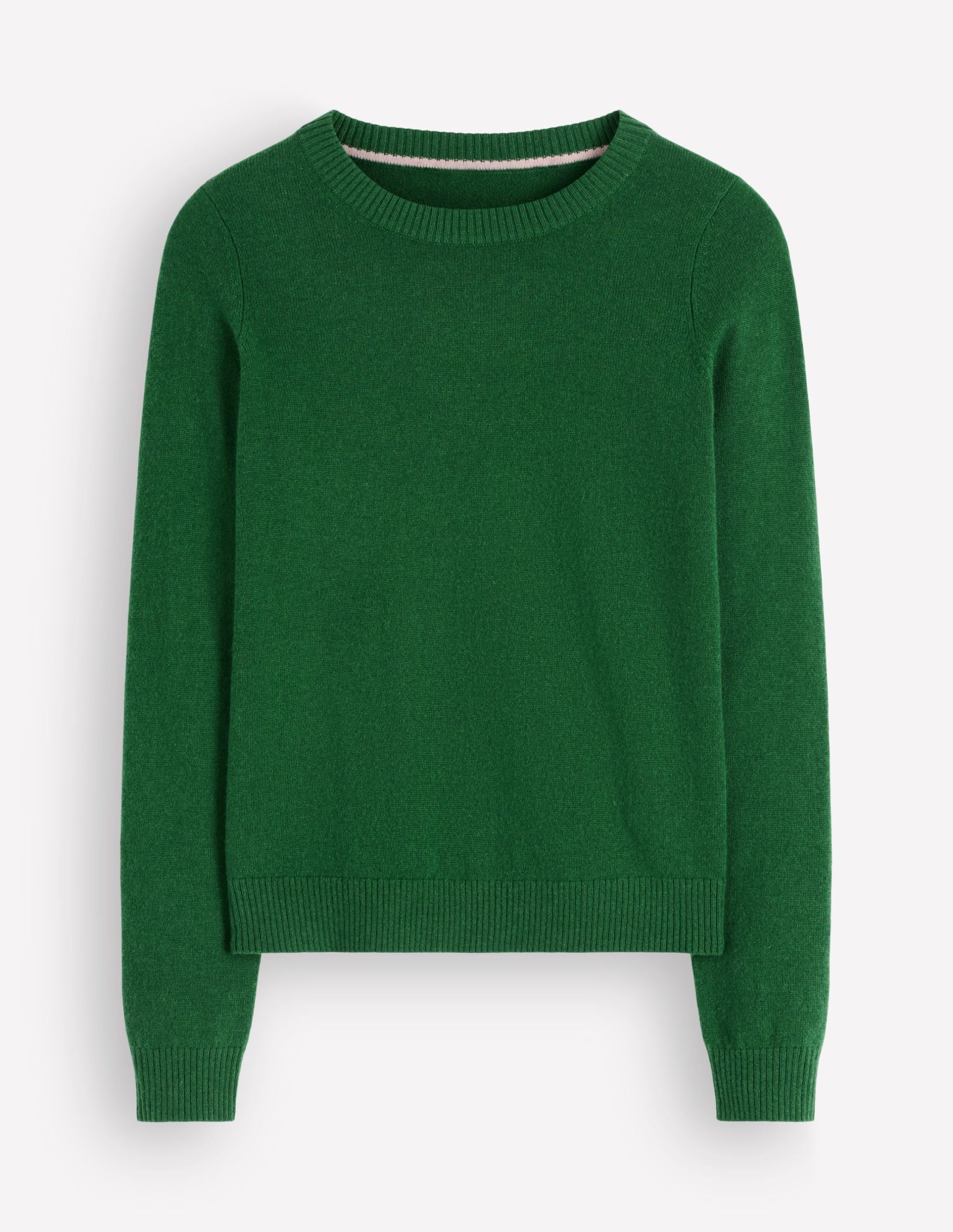 Elsie Cashmere Crew Sweater-Fresh Green - Image 4