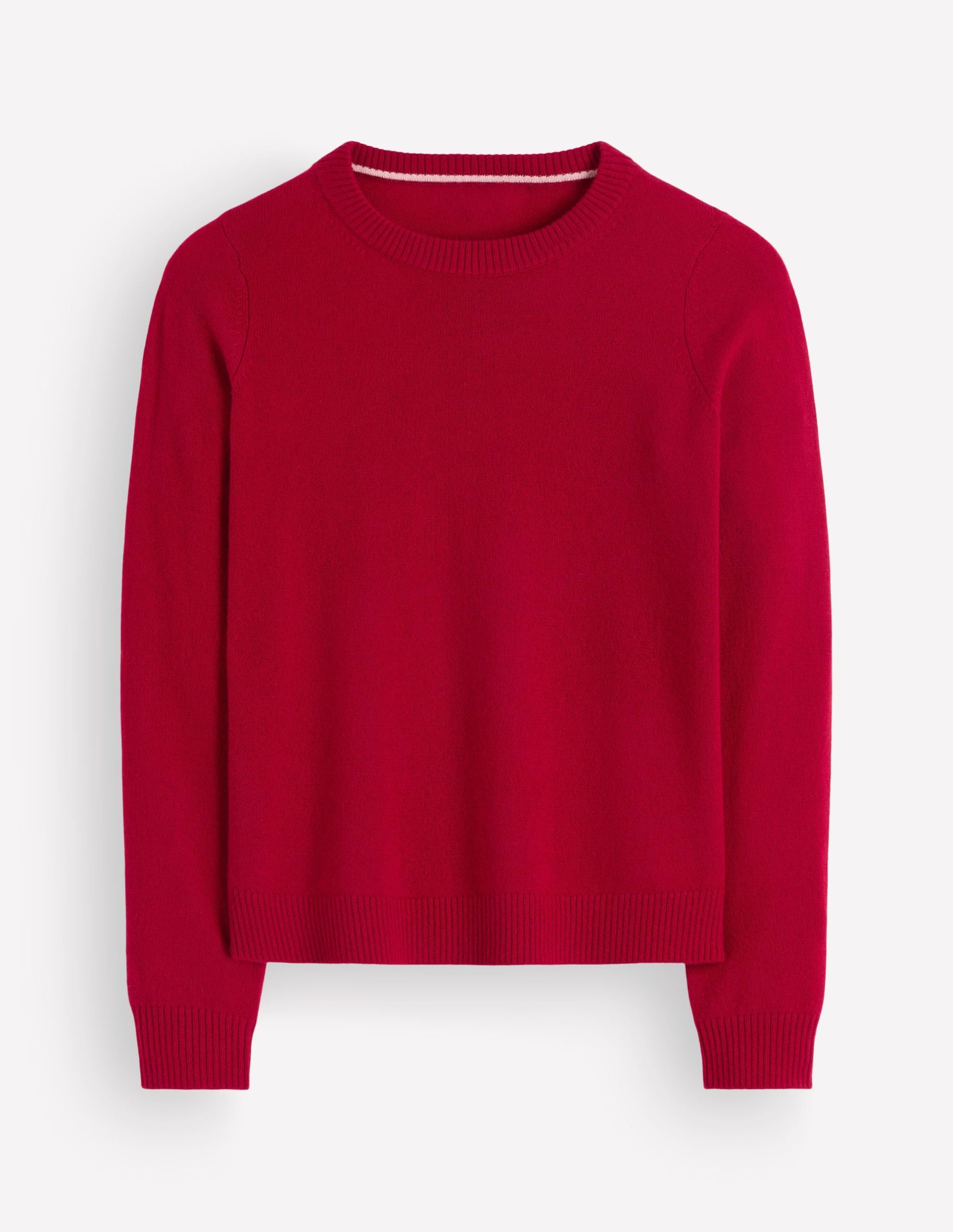 Elsie Cashmere Crew Sweater-Poppy Red - Image 6