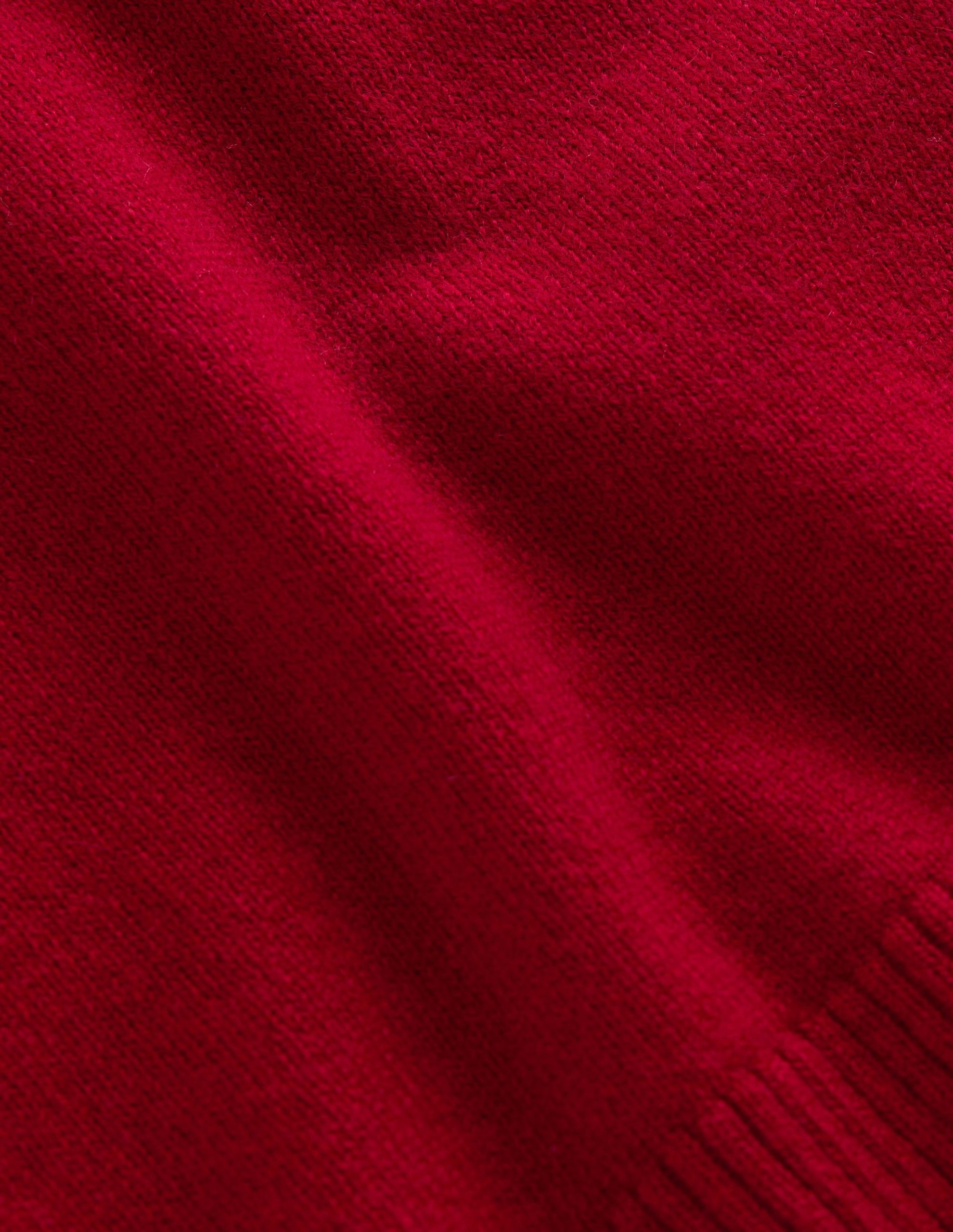 Elsie Cashmere Crew Sweater-Poppy Red - Image 7